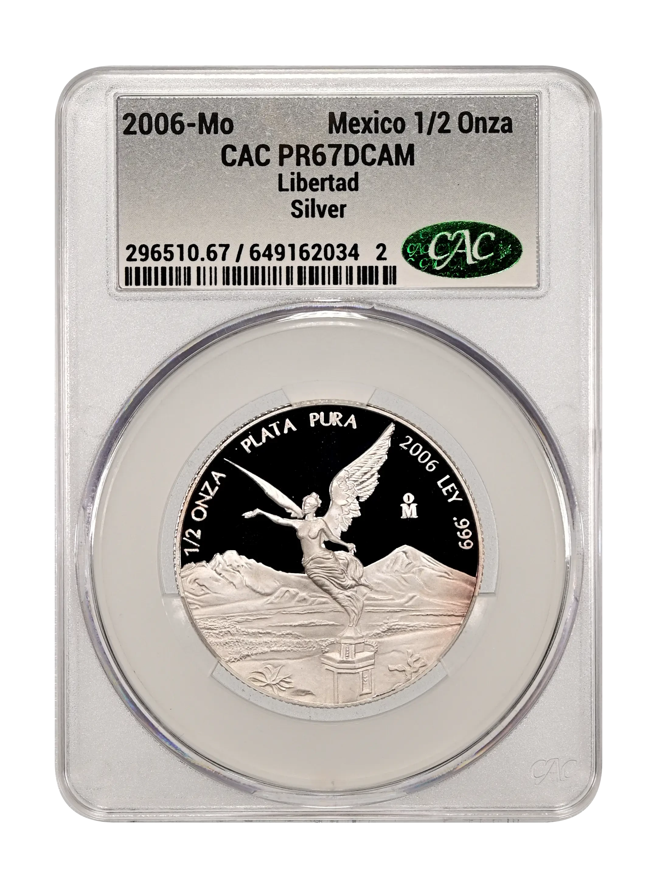 Mexico 1997 Silver 1/2 Onza Libertad, Proof Coin Values & Prices