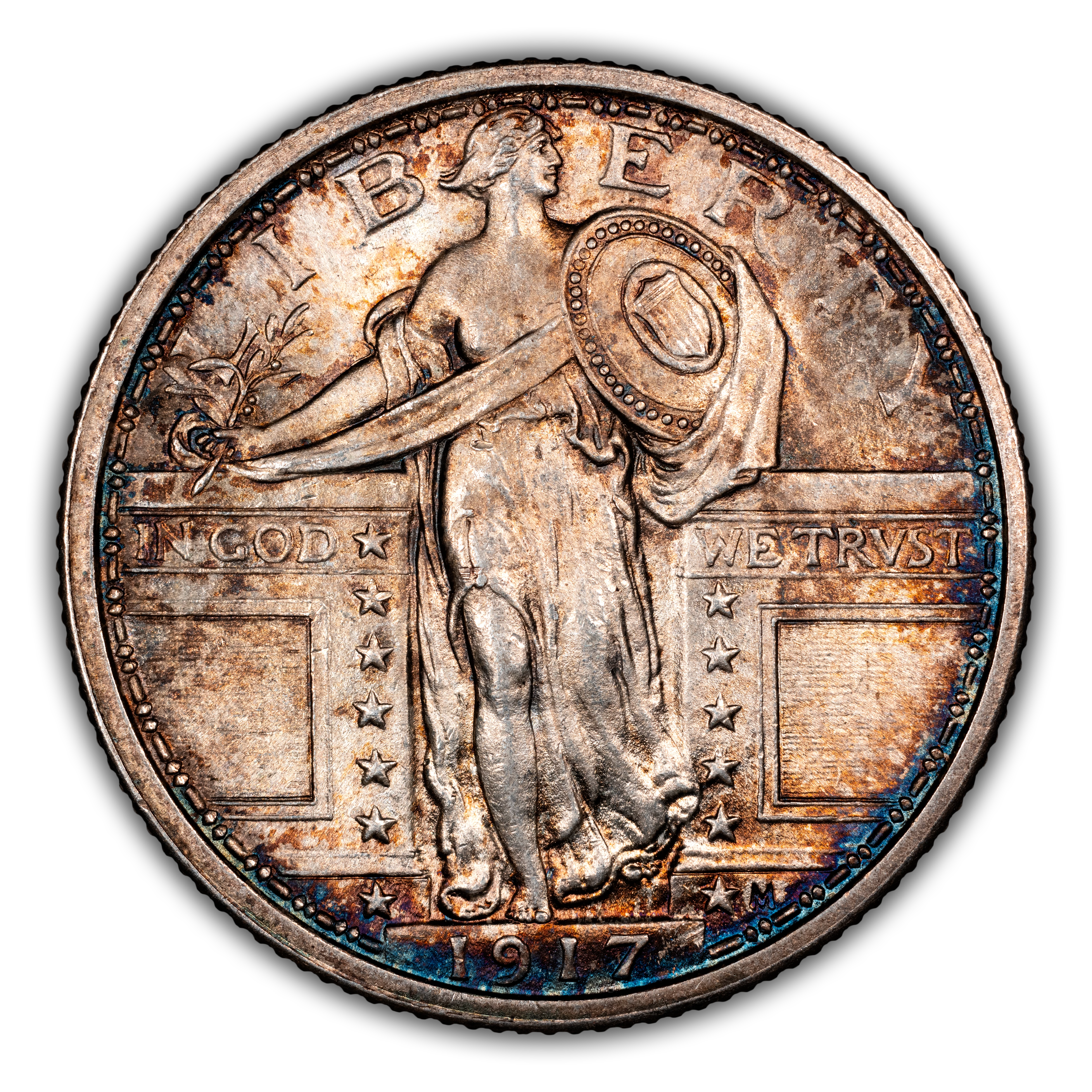 1917 25c Type 1 MS FH