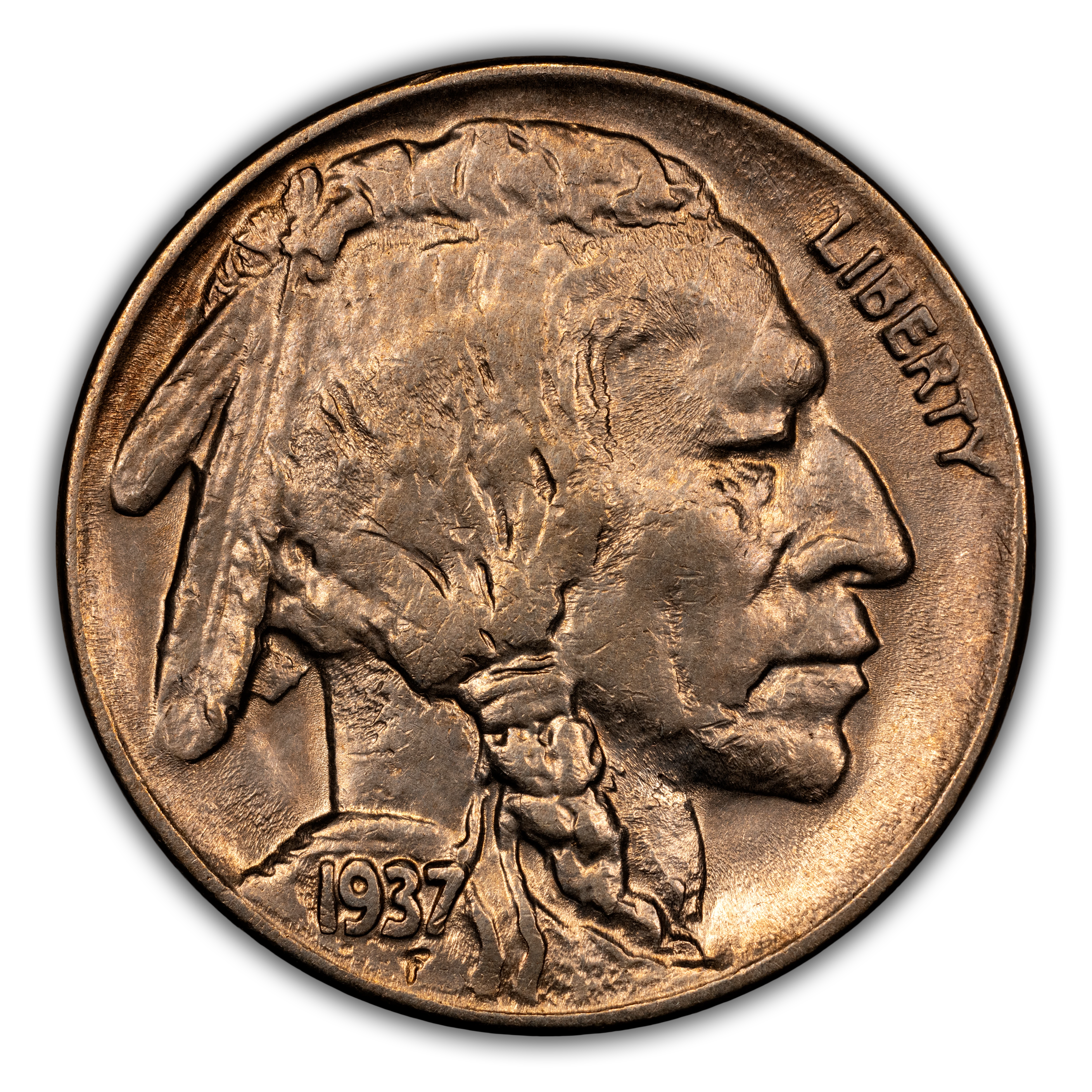 1937-D 5c 3 Legs, FS-901 MS