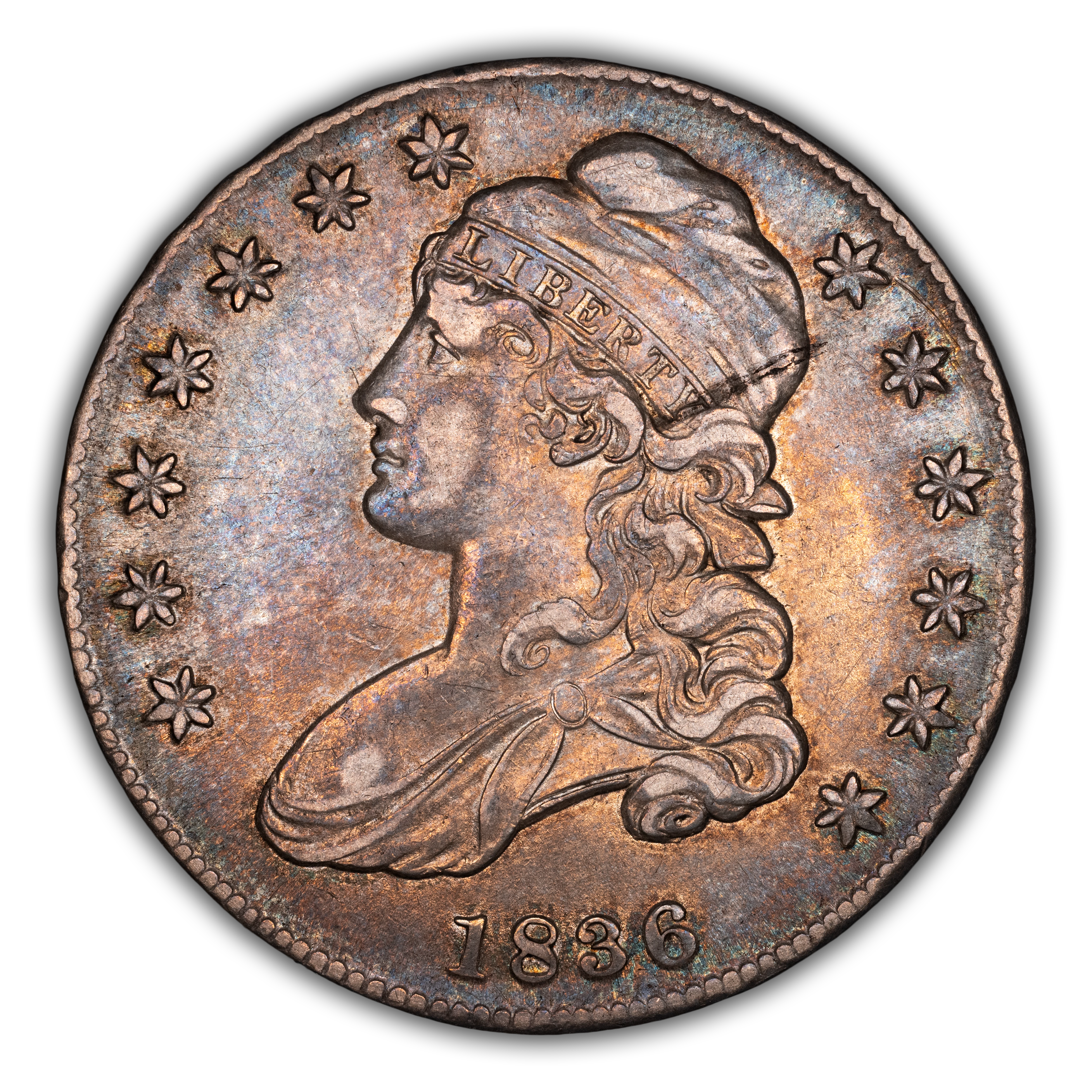 1836 50c Lettered Edge, O-119 MS