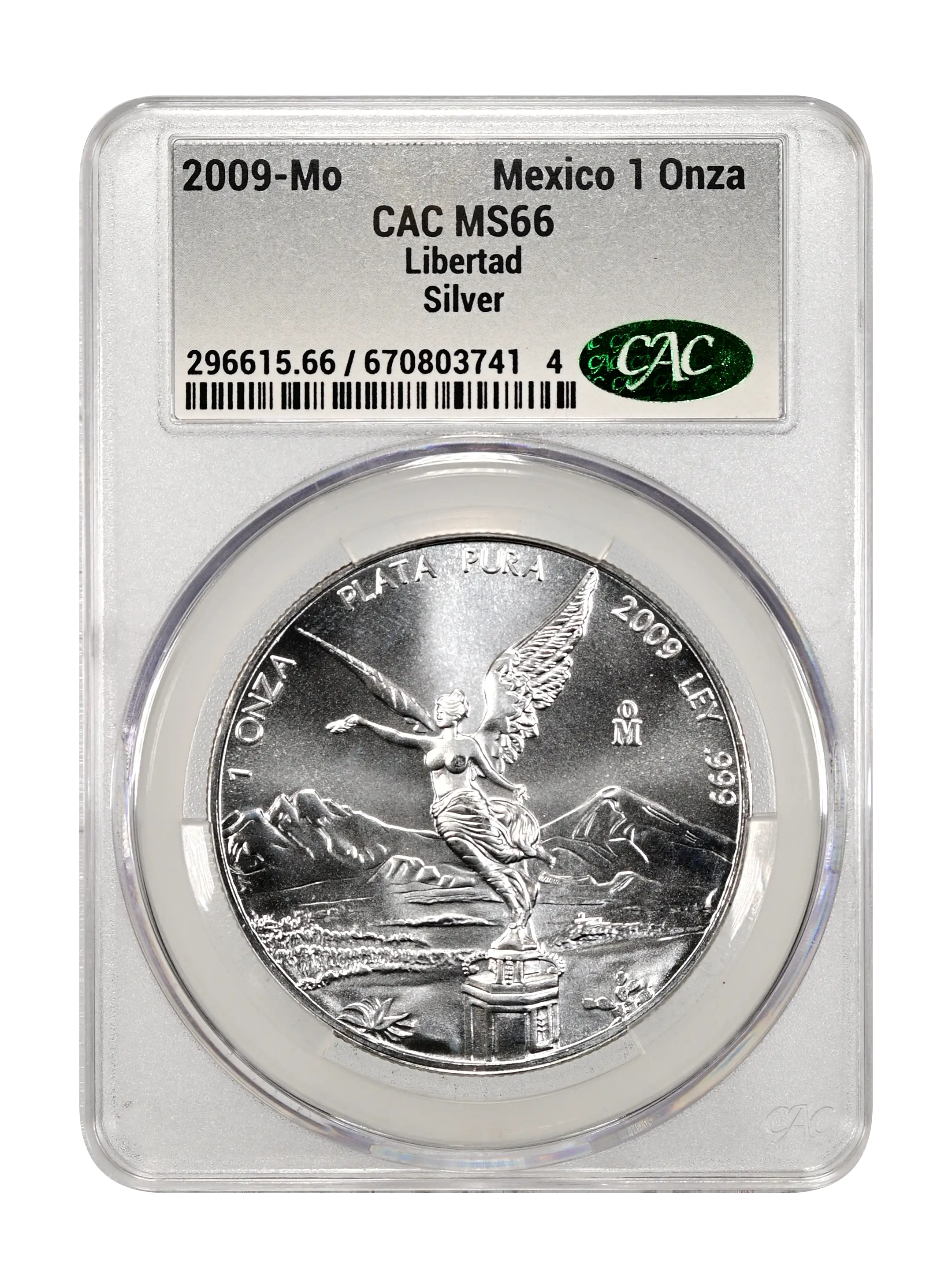 2009-Mo 1 Onza Libertad, Silver MS