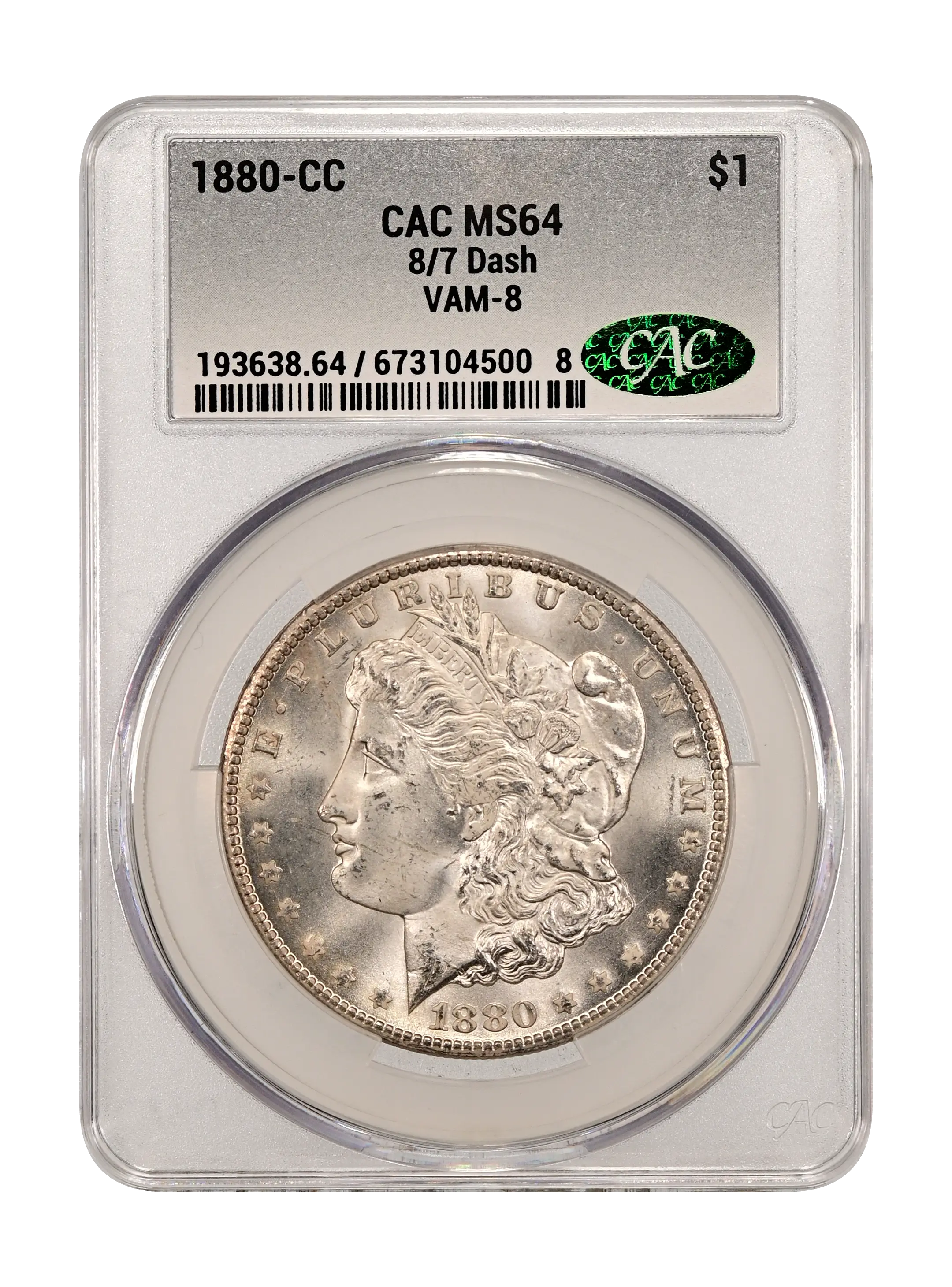 1880-CC $1  8/7, VAM-8 MS thumbnail 5