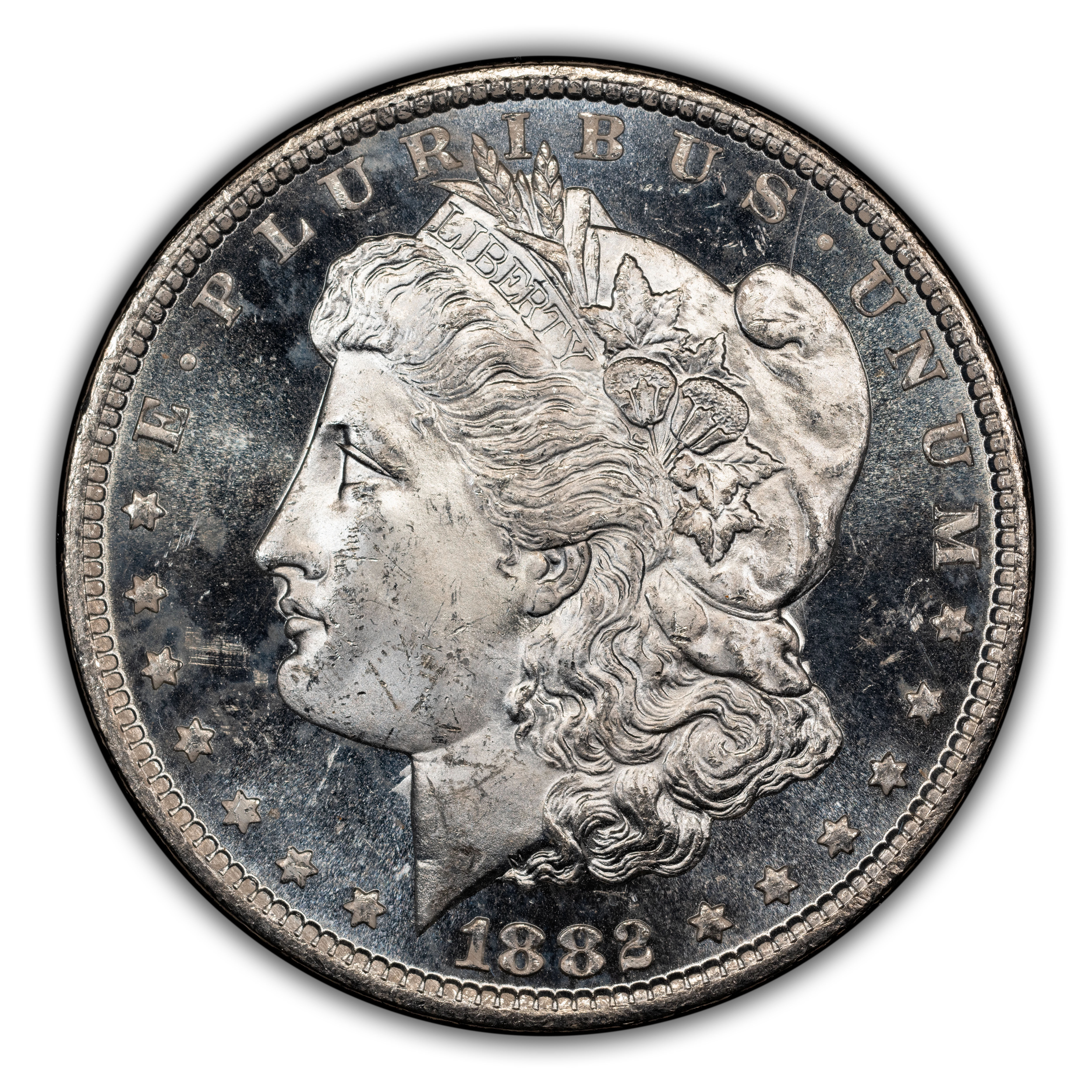 1882-CC $1 GSA Hoard, Hard package MS DMPL