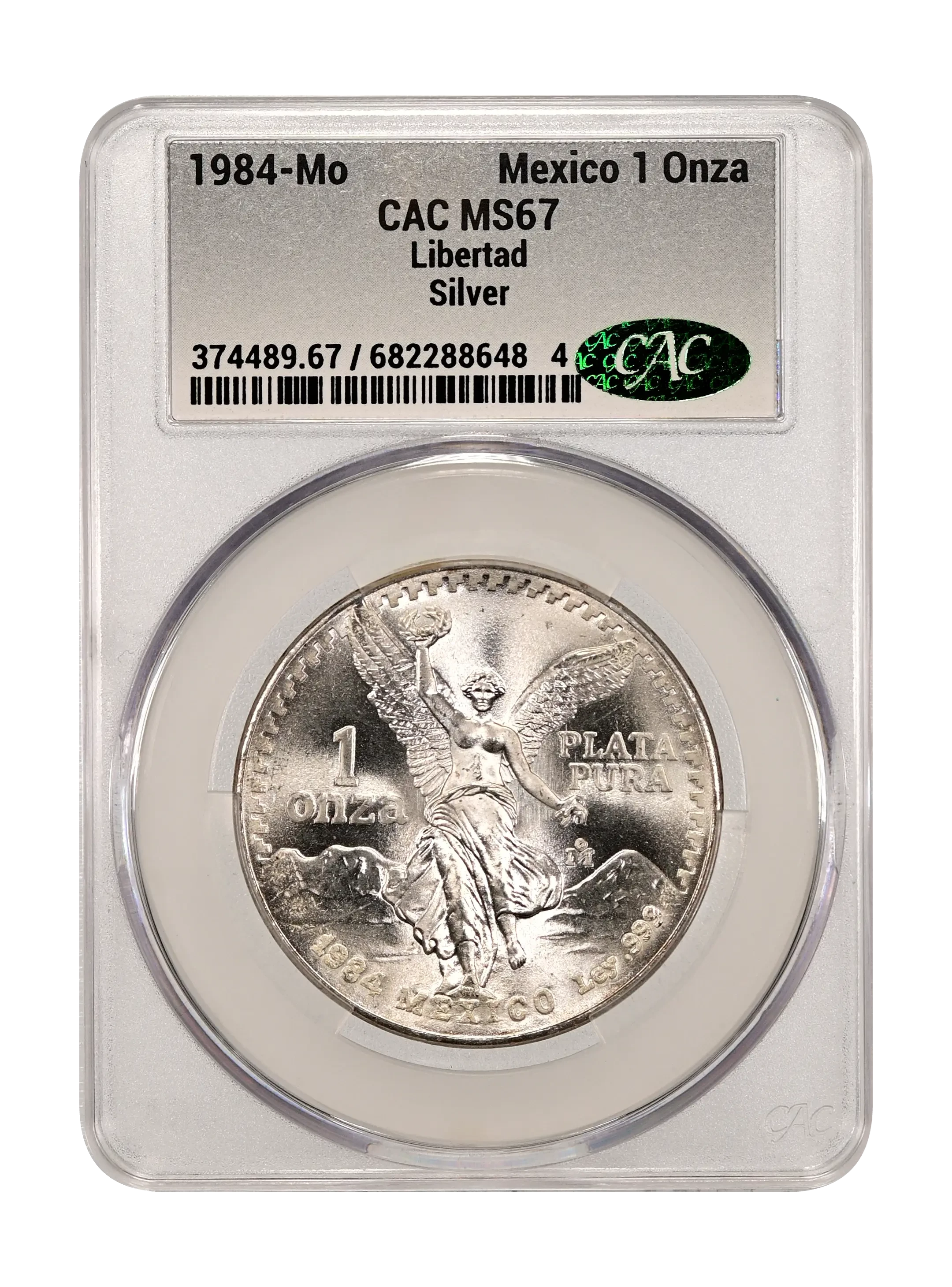 Mexico 1984 Silver 1 Onza Libertad Coin Values & Prices | Greysheet