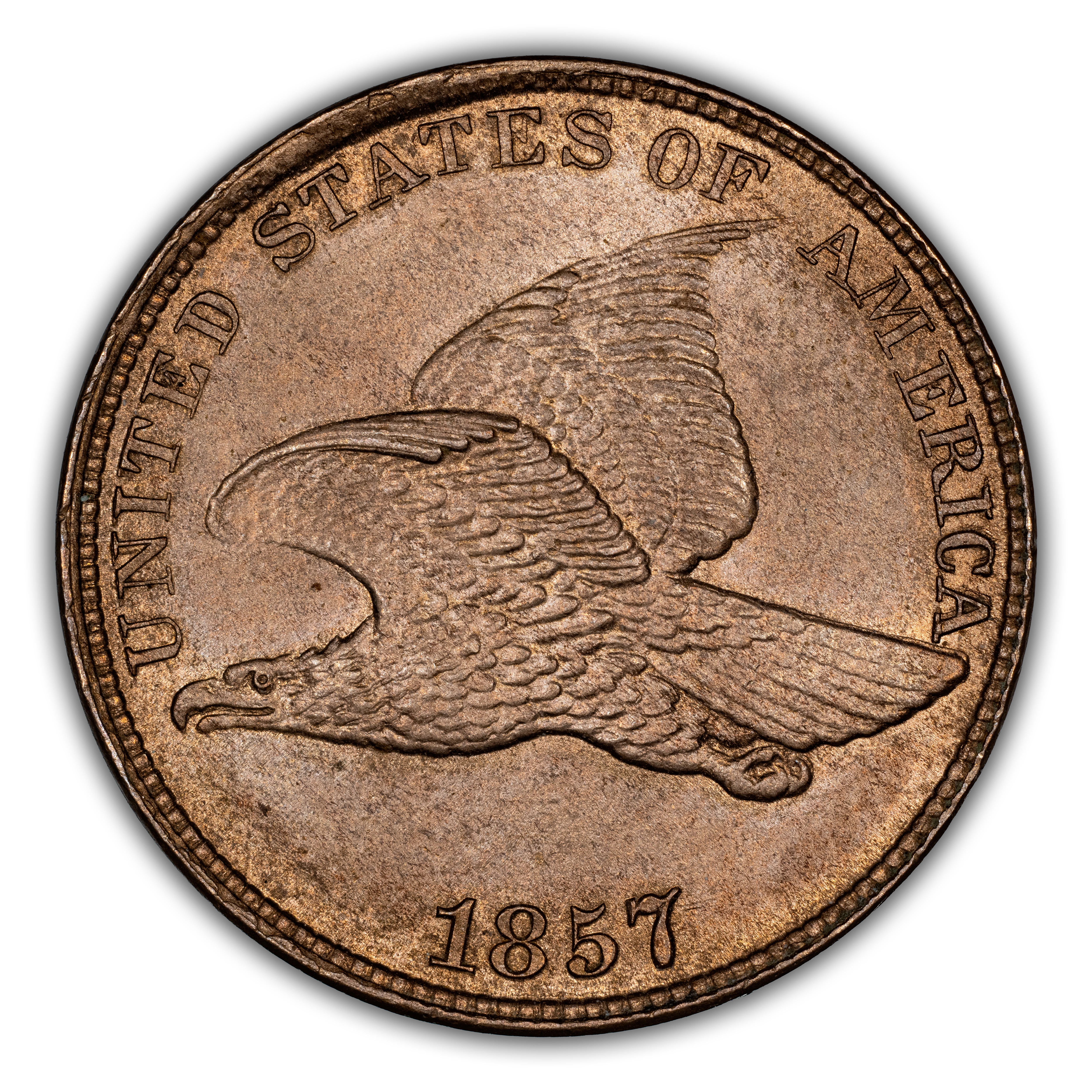 1857 1c Flying Eagle, FS-101, S-4 MS