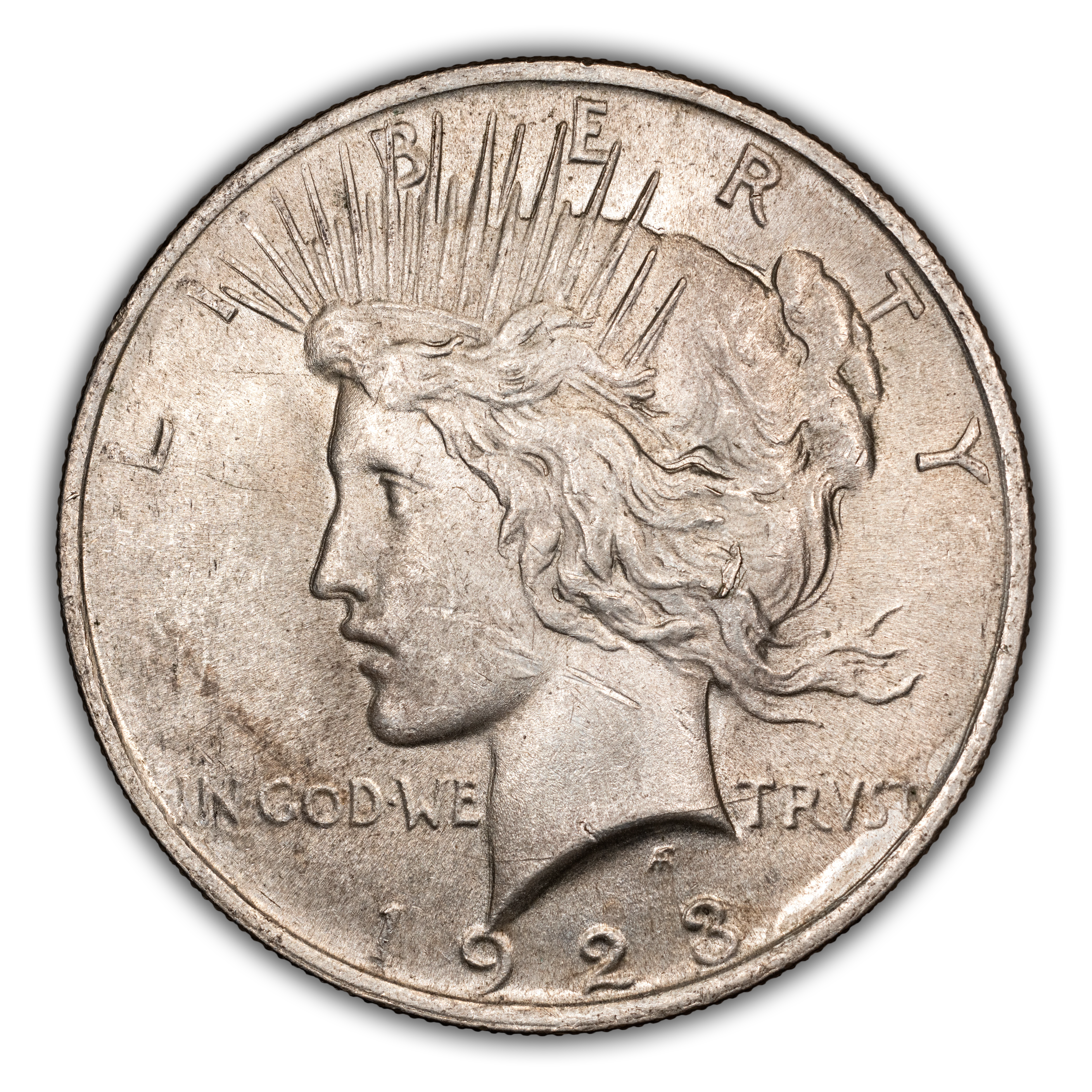 1923 $1 Extra Hair, VAM-1AB2 MS