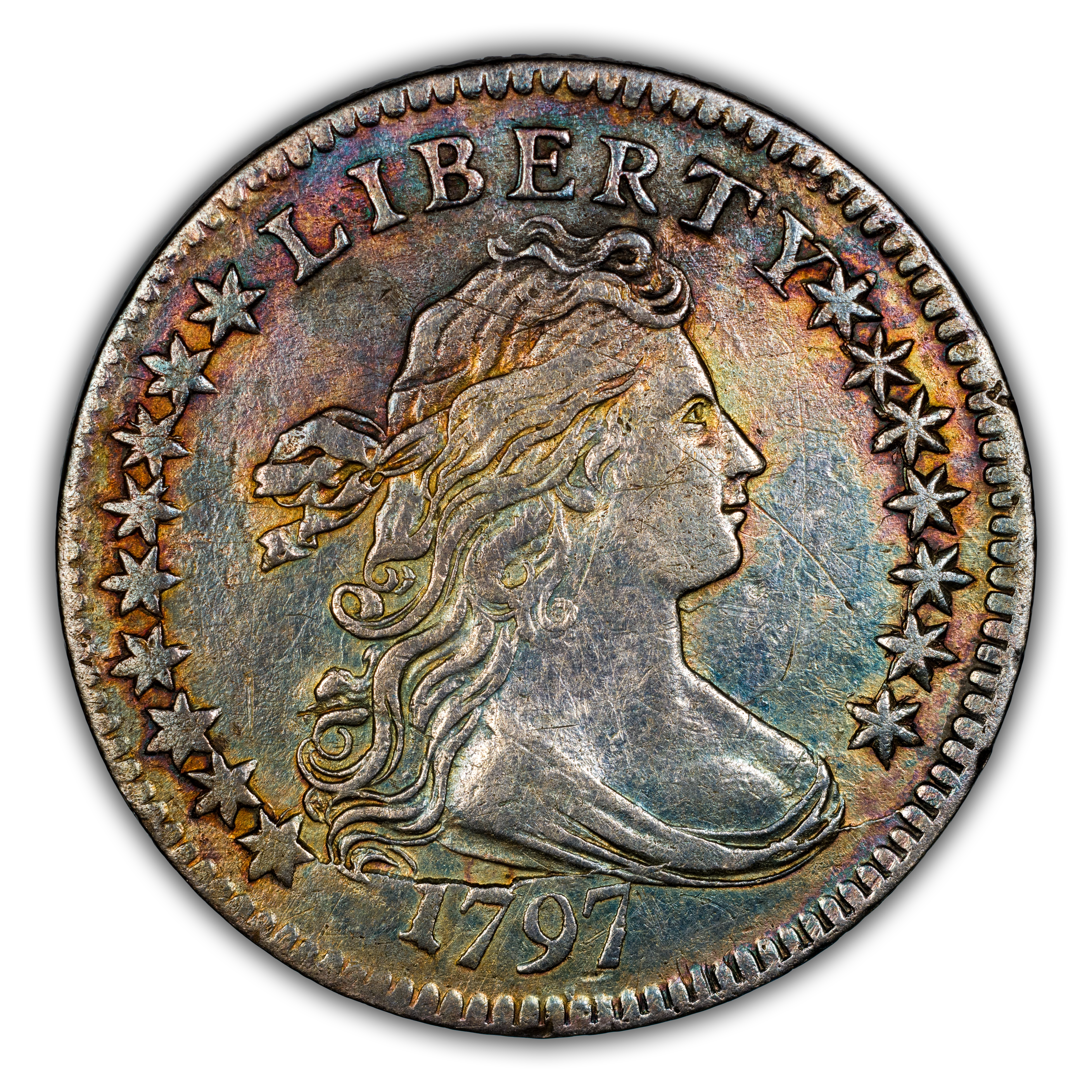 1797 10c 16 Stars MS