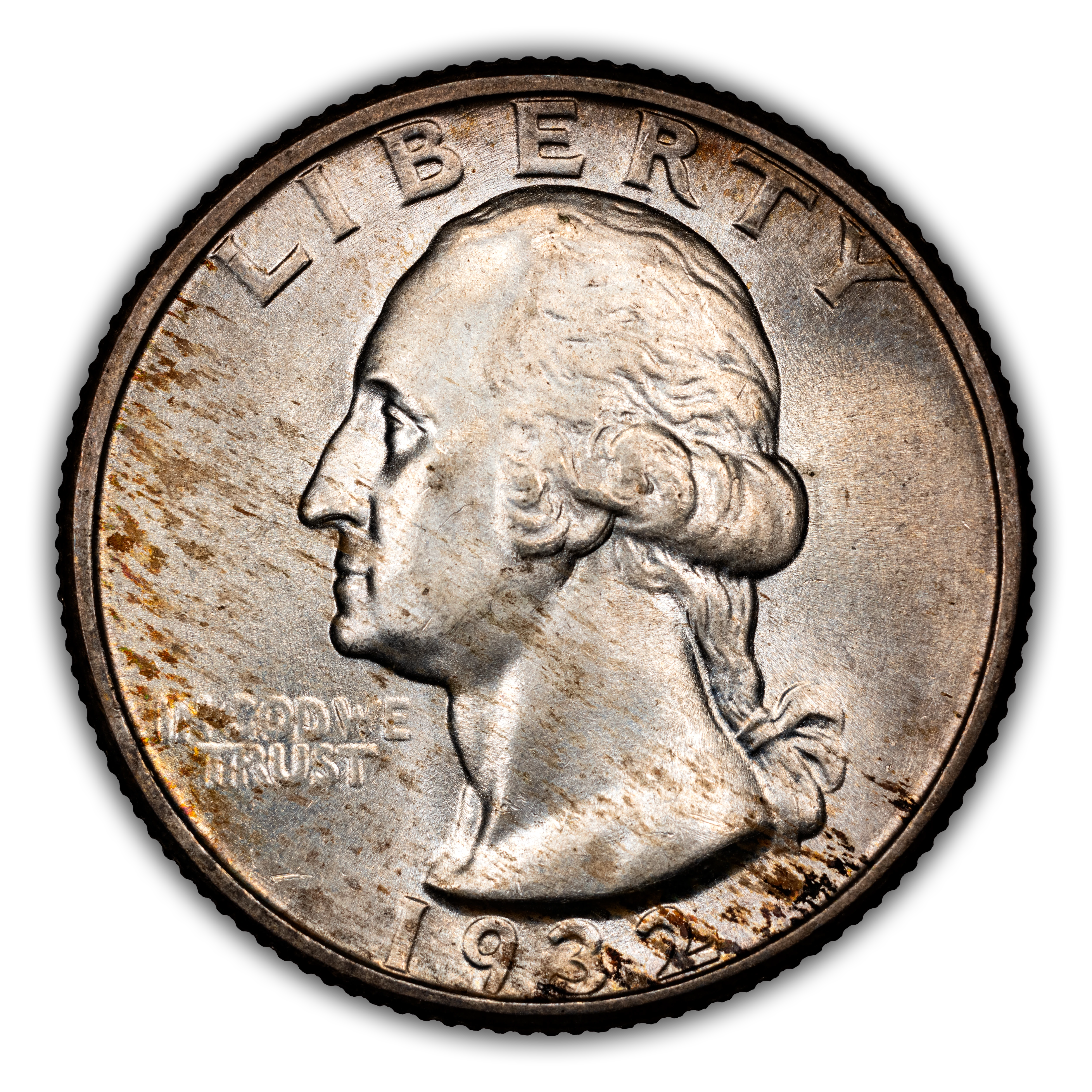 1932 25c Doubled Die Obverse, FS-101 MS