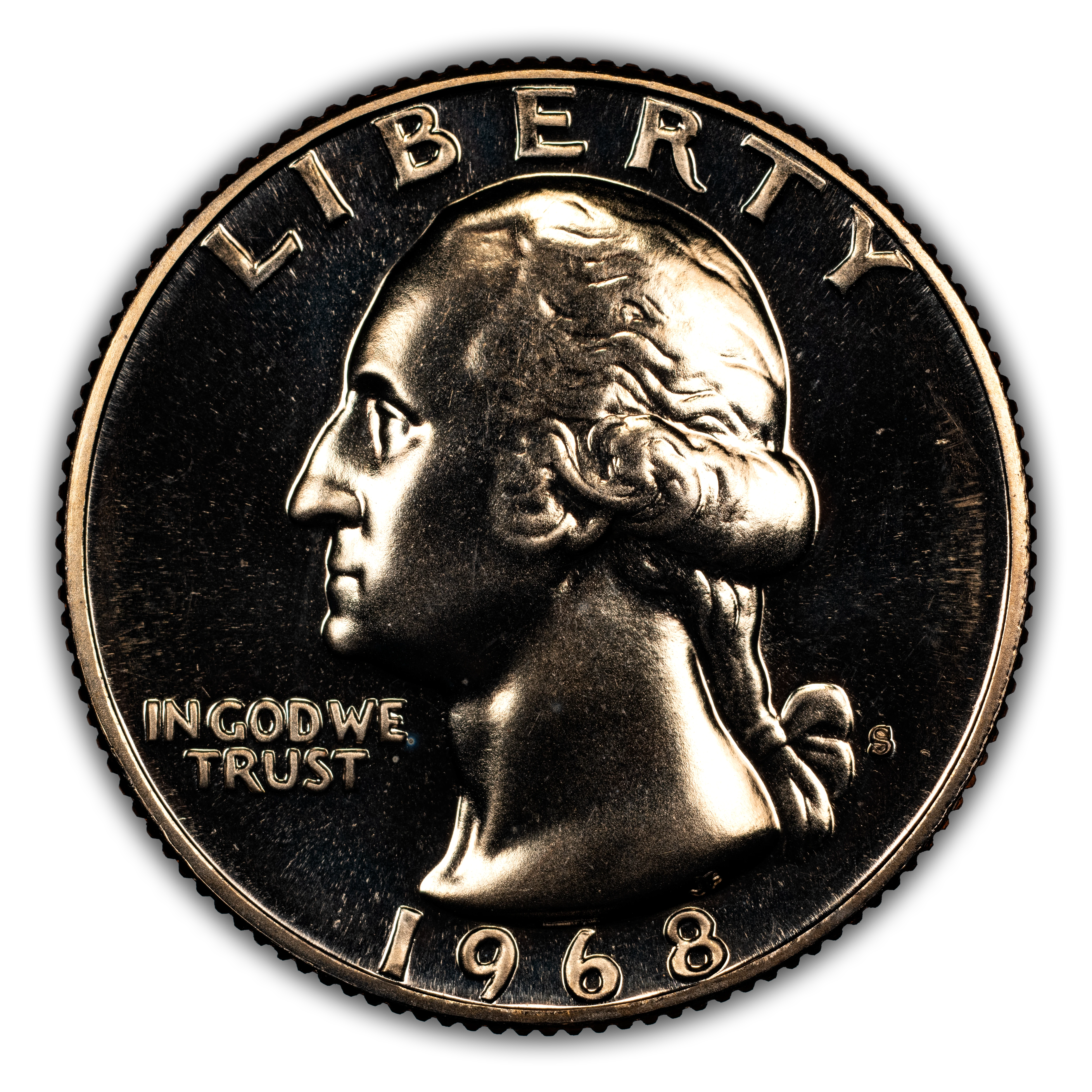 1968-S 25c Type E Reverse, FS-901 PR