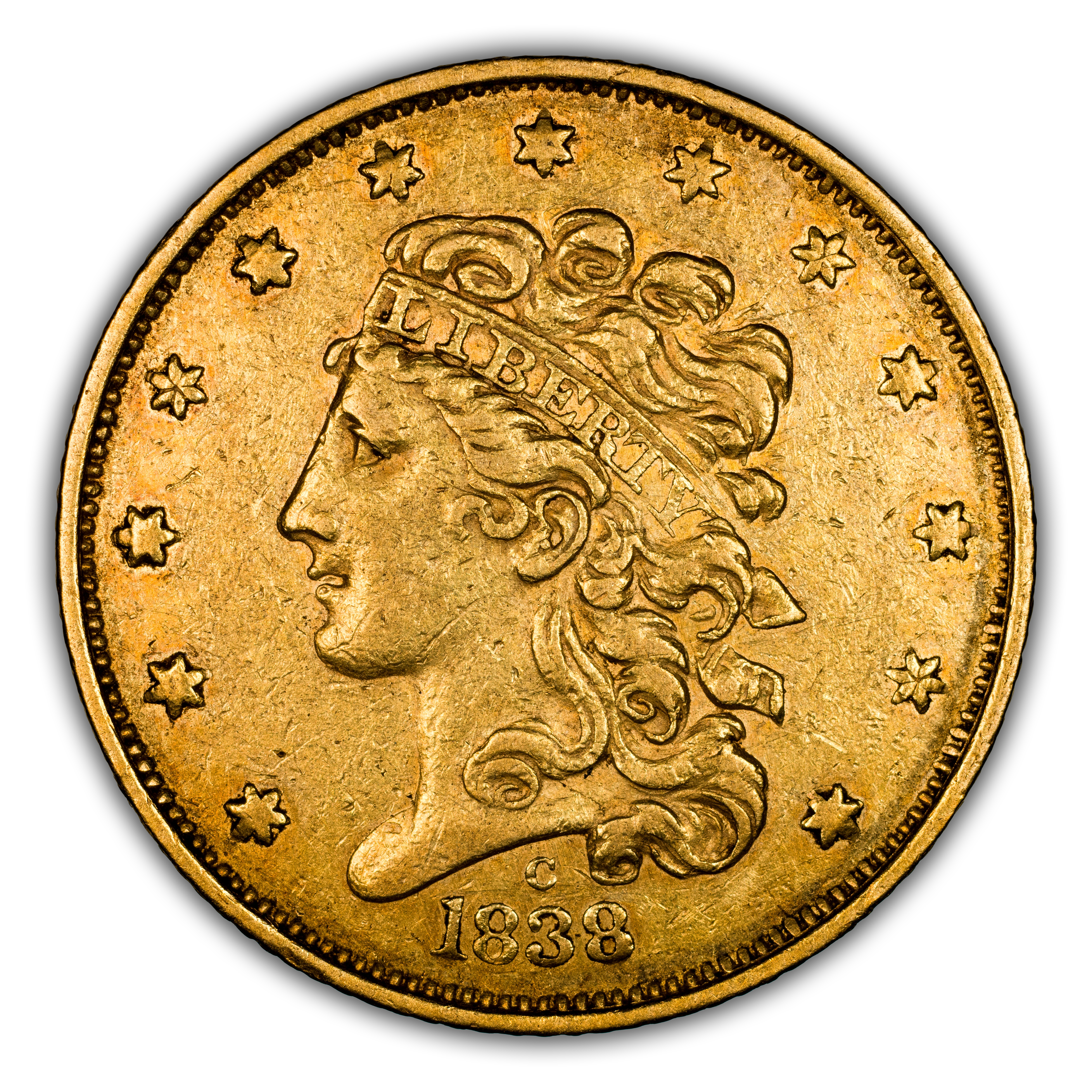 1838-C $5 HM-2 MS