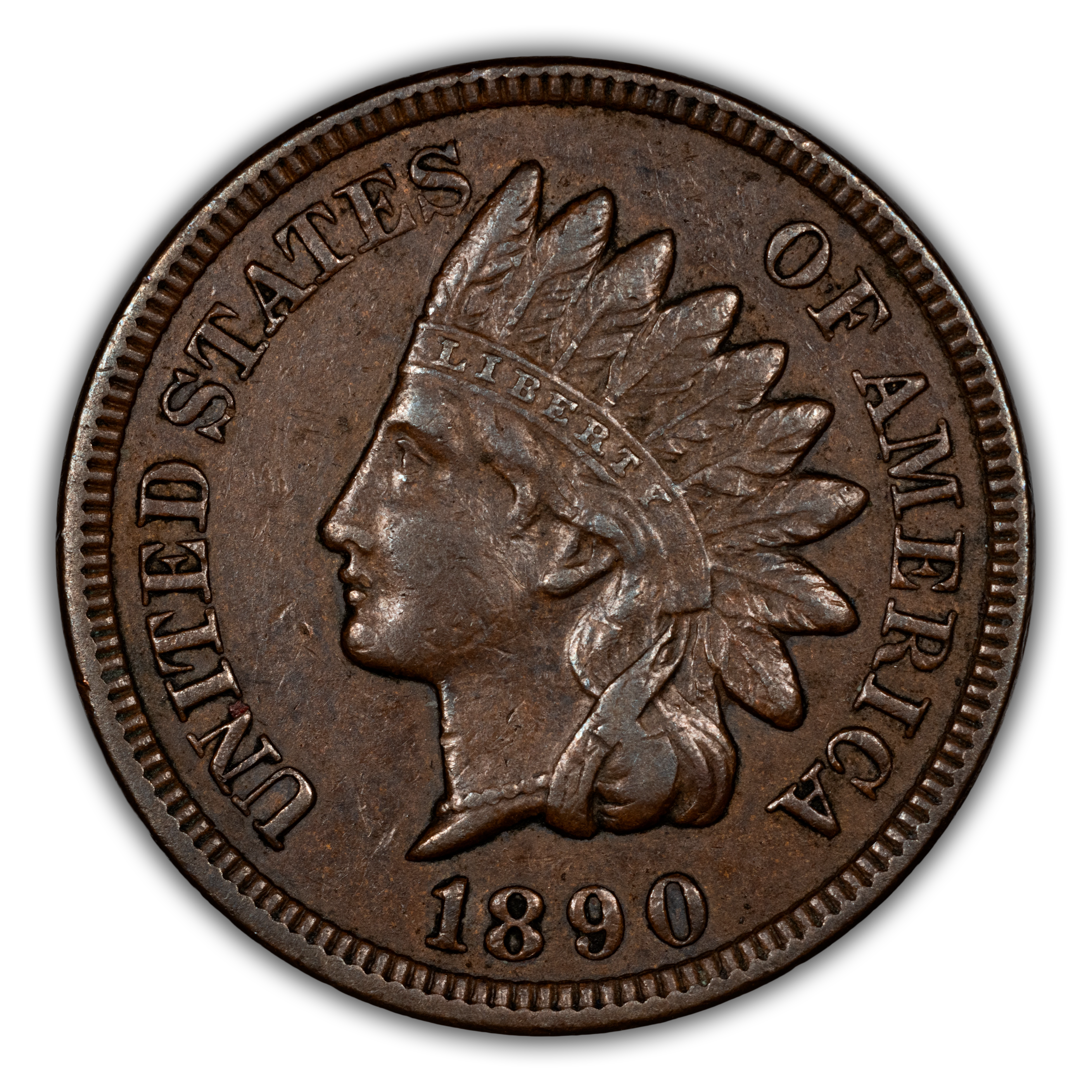 1890 1c Misaligned Die Clash, FS-901, S-16 MS BN