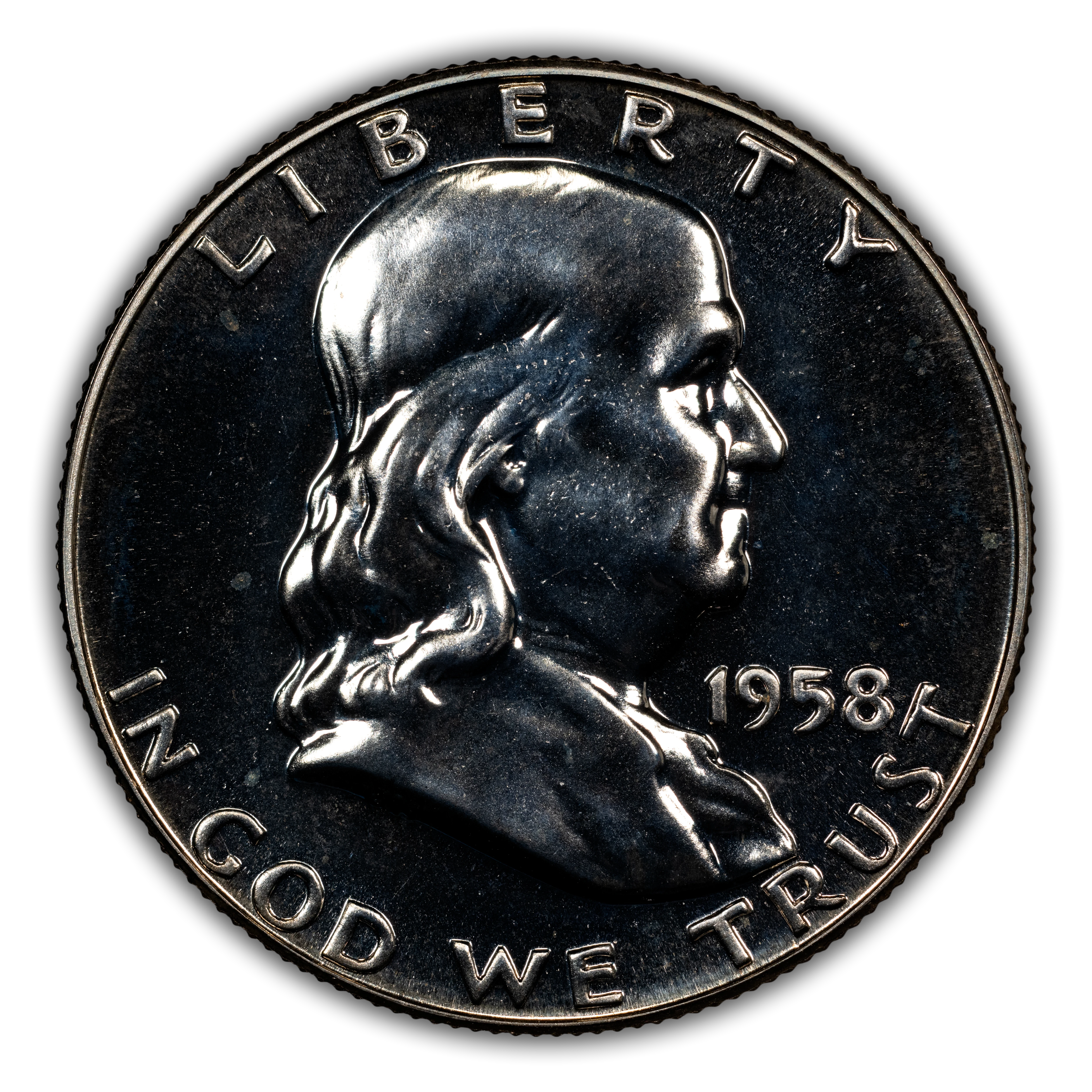 1958 Franklin Half Dollar, Proof Values & Prices | Greysheet