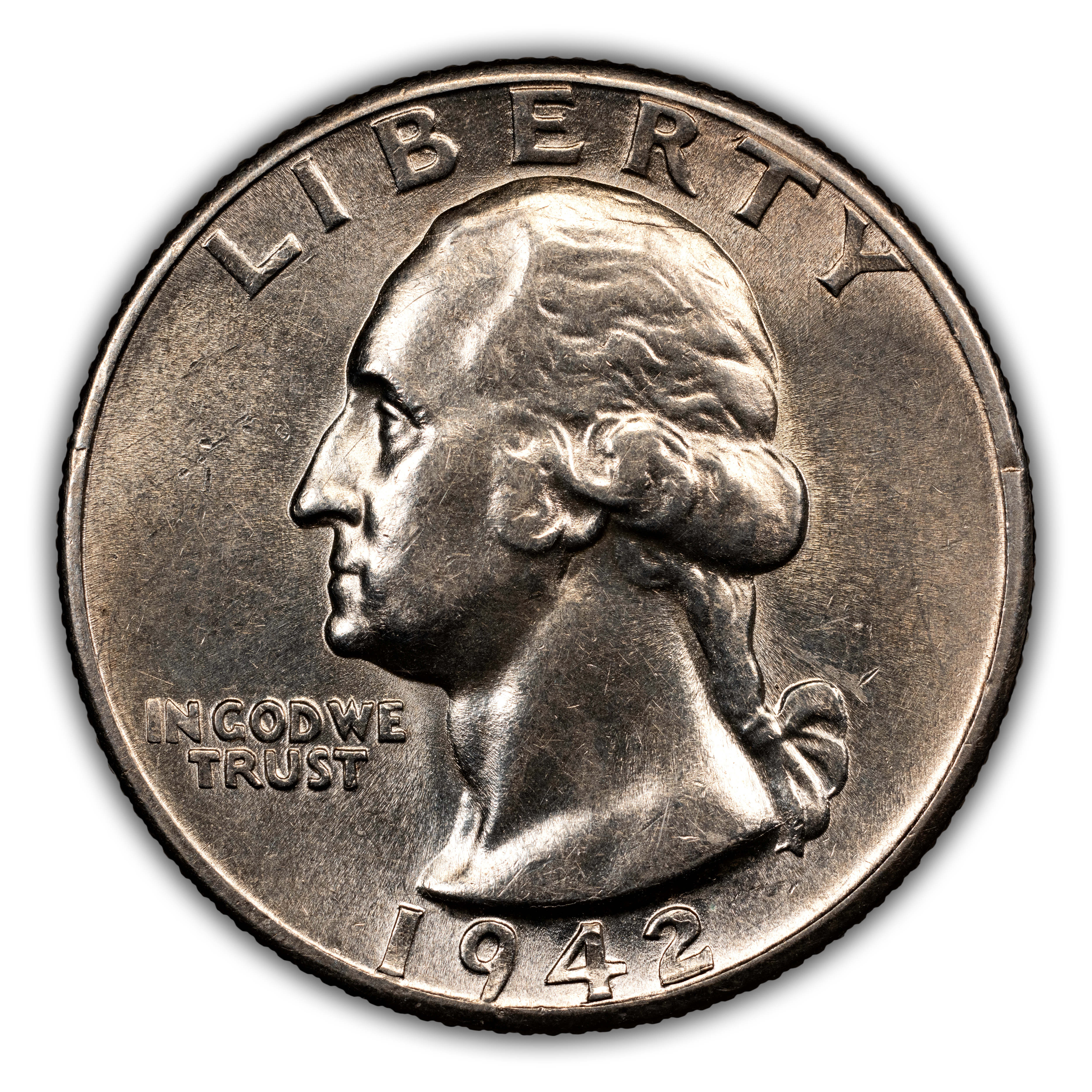 1942-D 25c Doubled Die Reverse, FS-801 MS