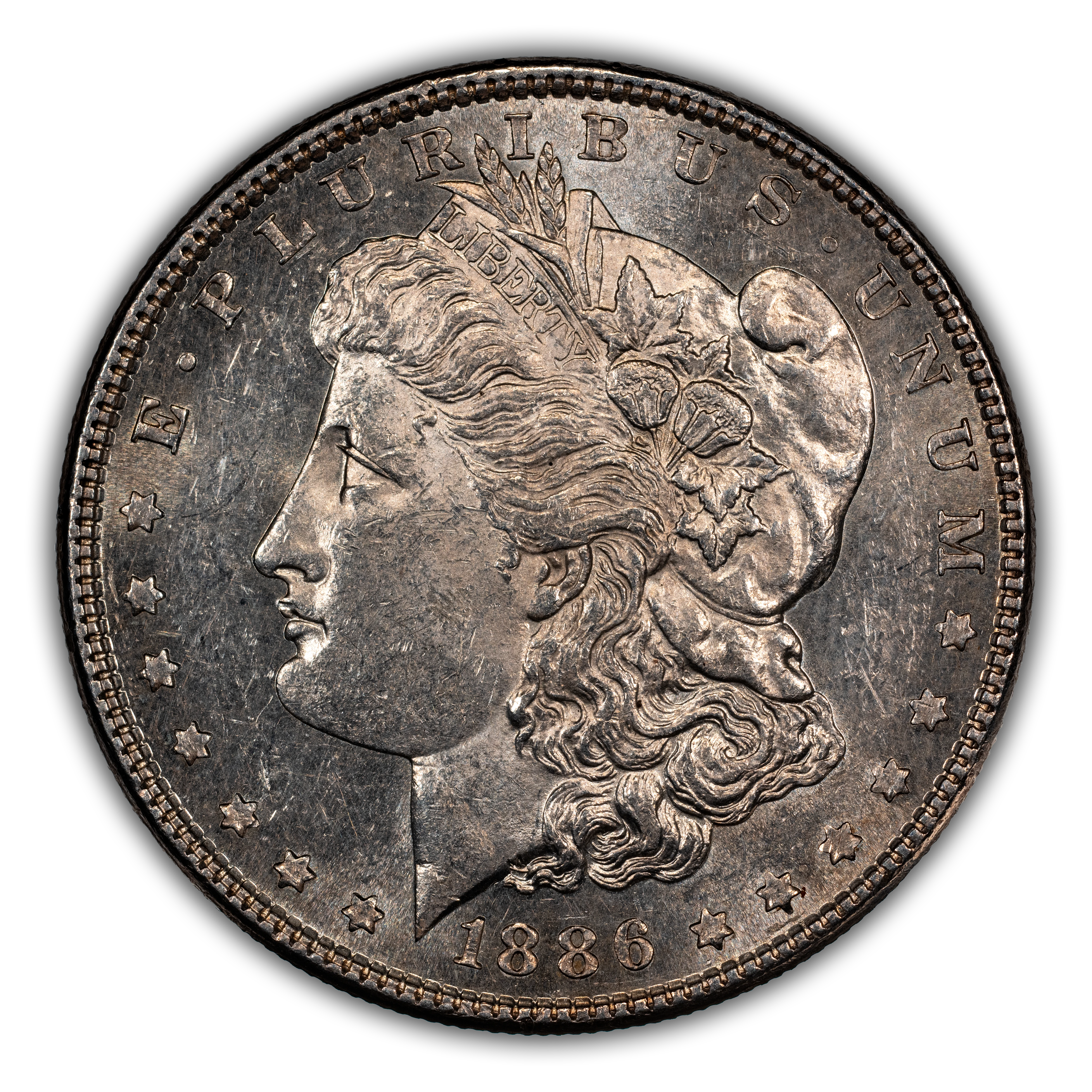 1886 $1  Misplaced Date, 8 Below M, VAM-21  MS thumbnail 3