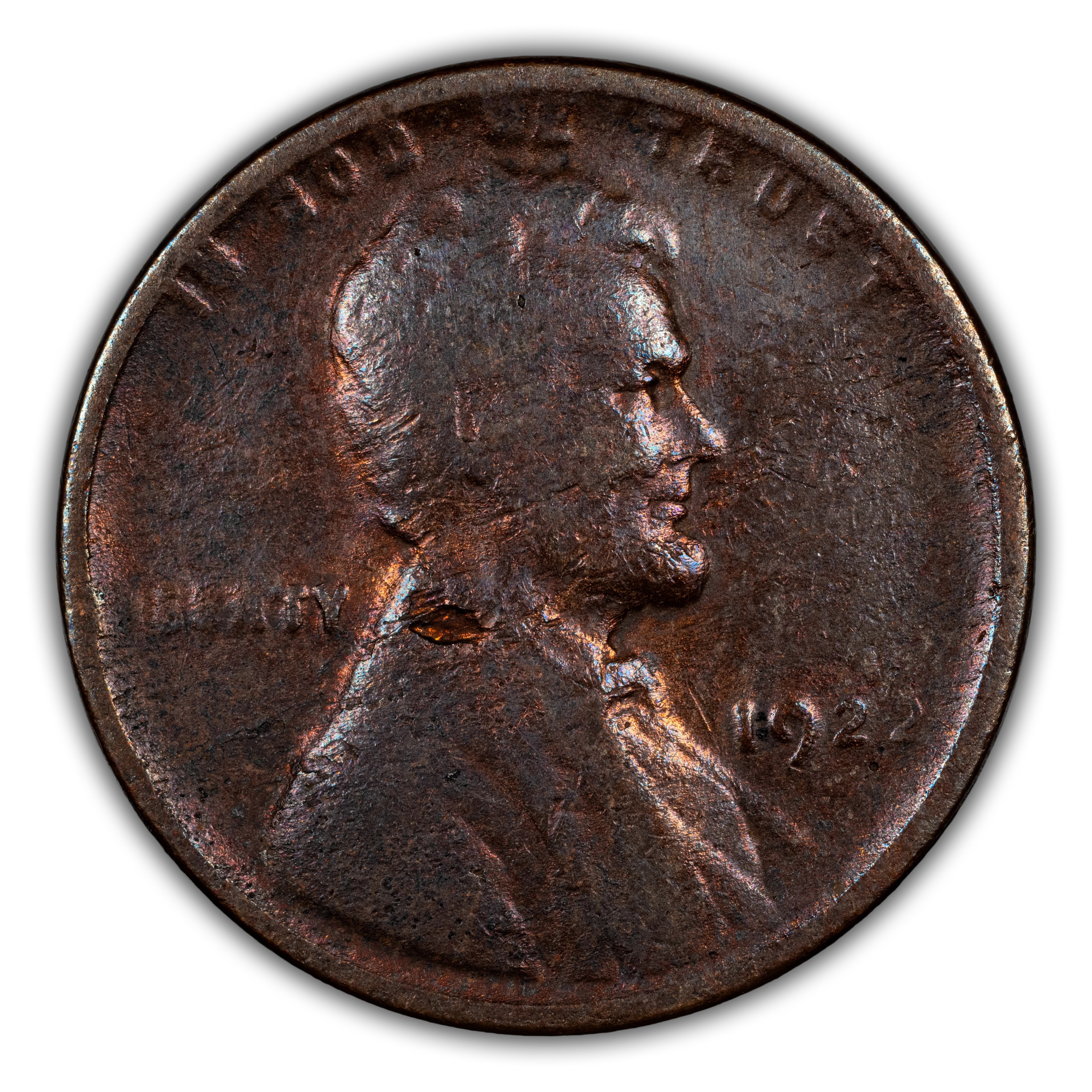 1922 no D 1c Weak Reverse, Die Pair 1 MS BN