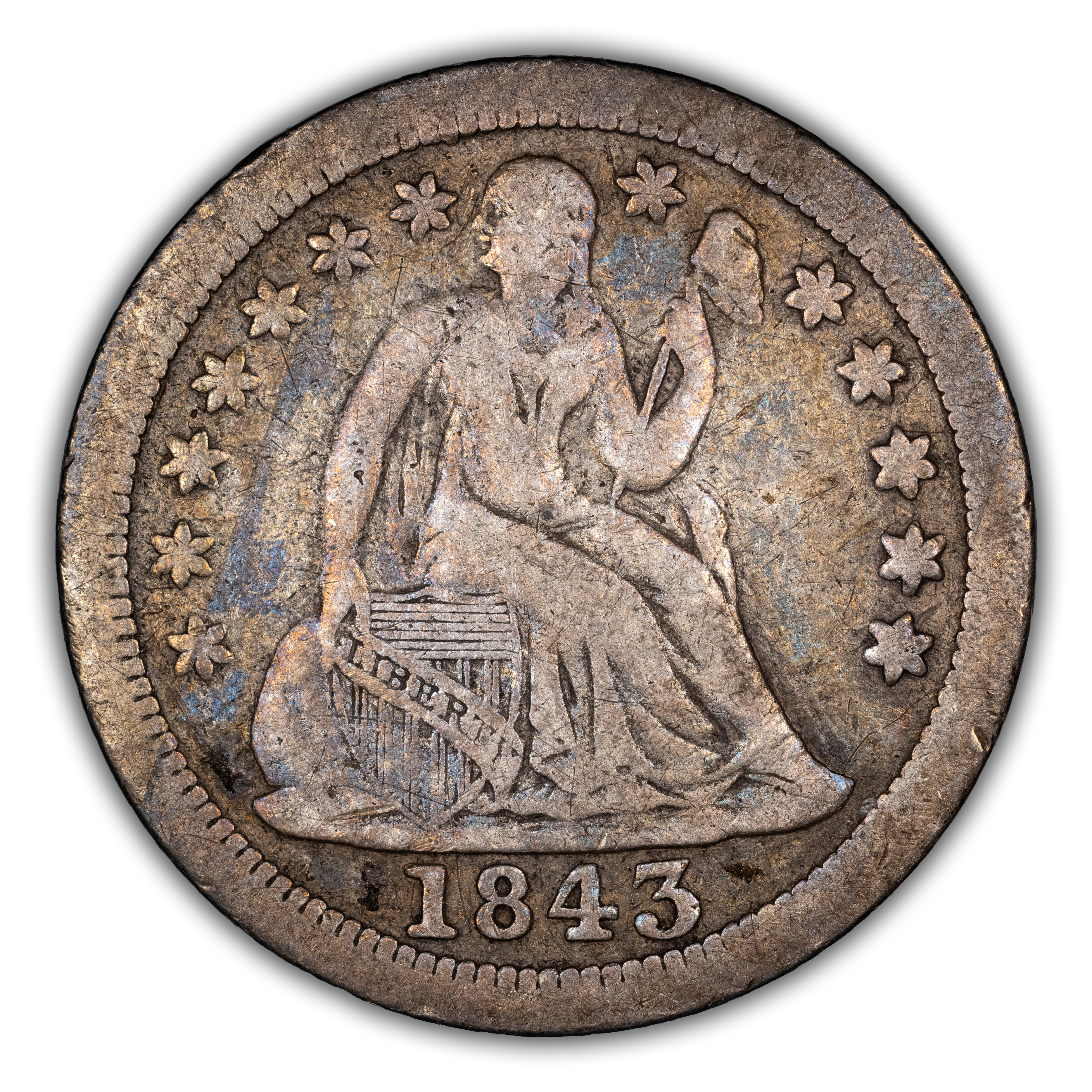 1843-O 10c MS