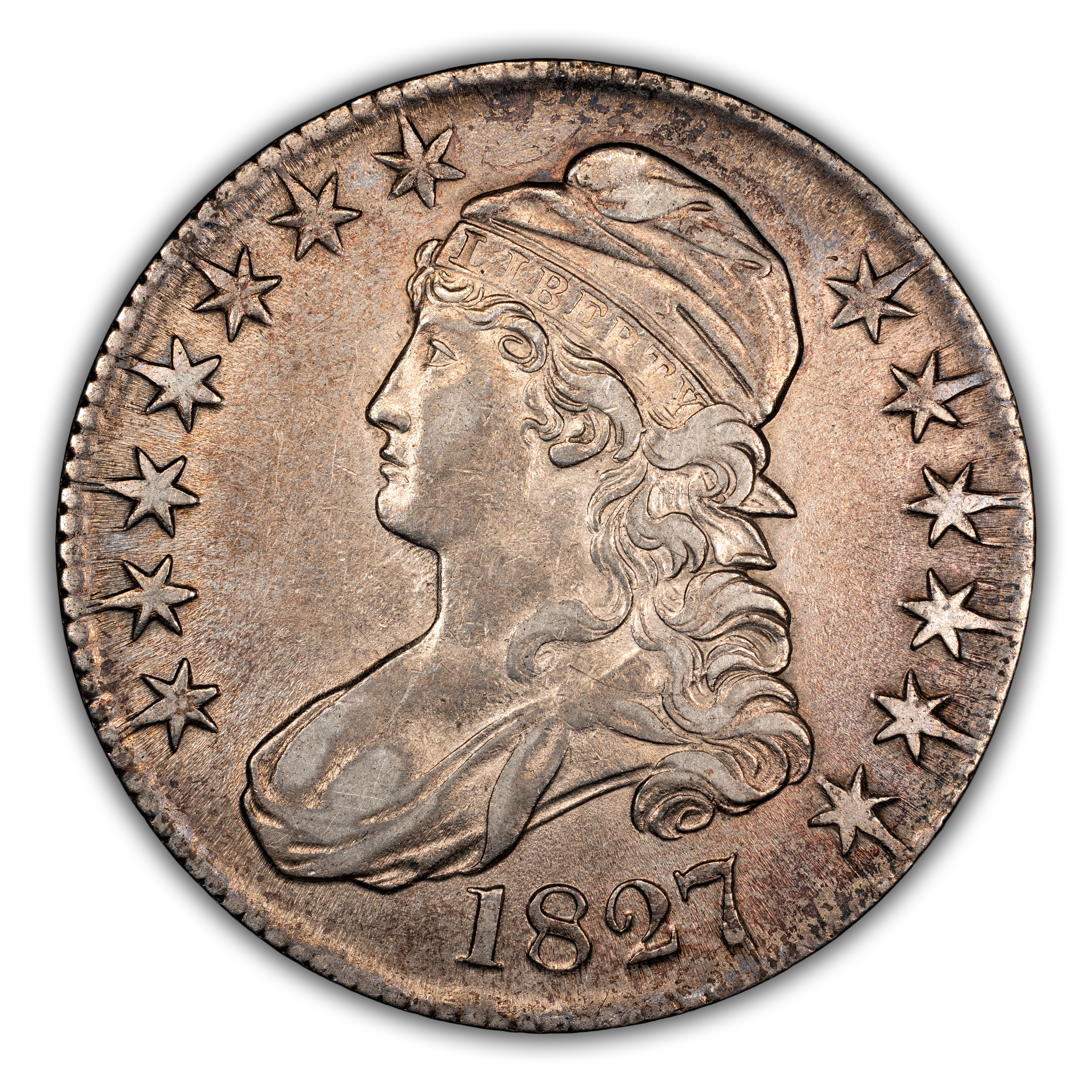 1827 50c Square Base 2, O-143 MS