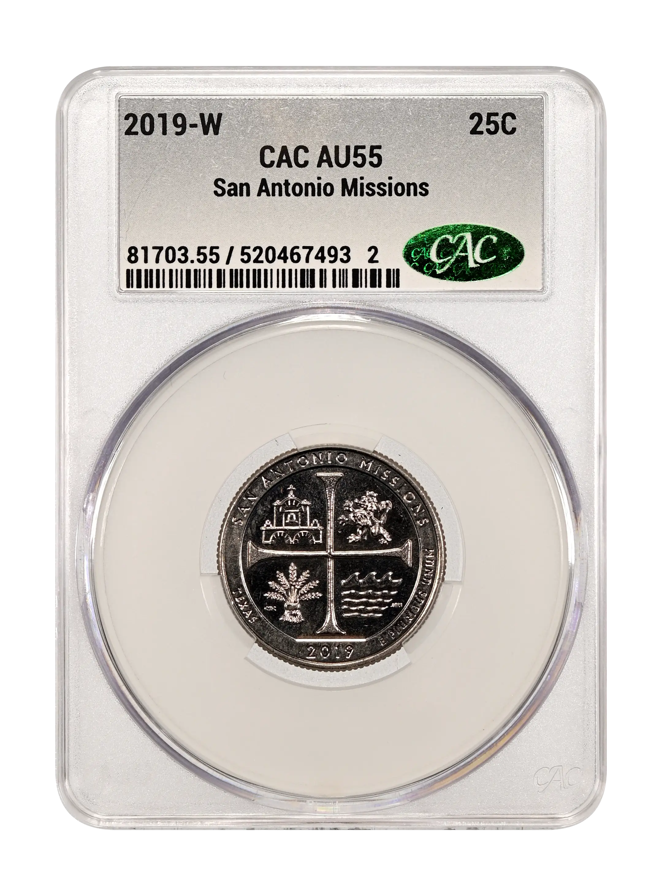 2019 W San Antonio Missions 2Nickel MS Values | Greysheet