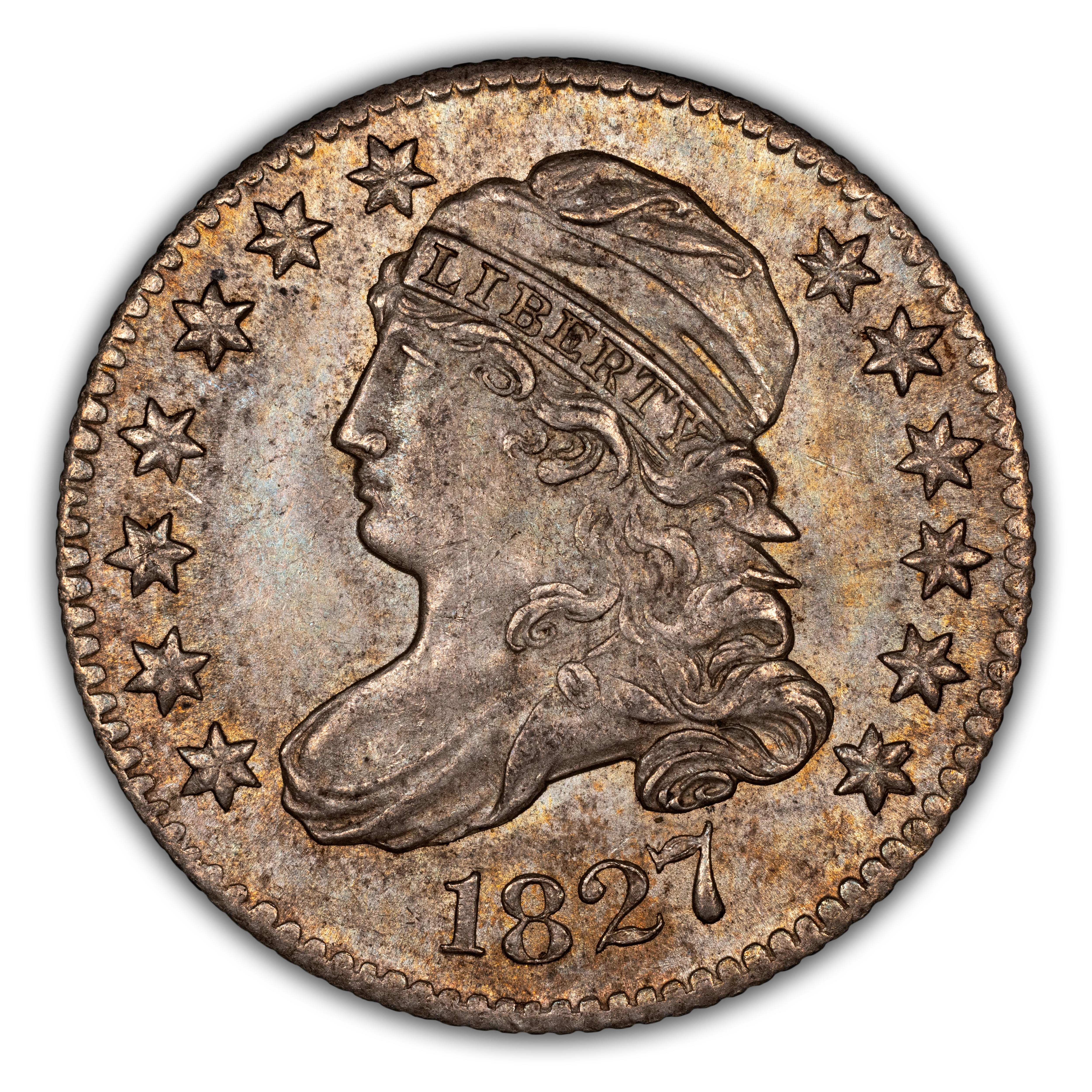 1827 10c Pointed Top 1 MS