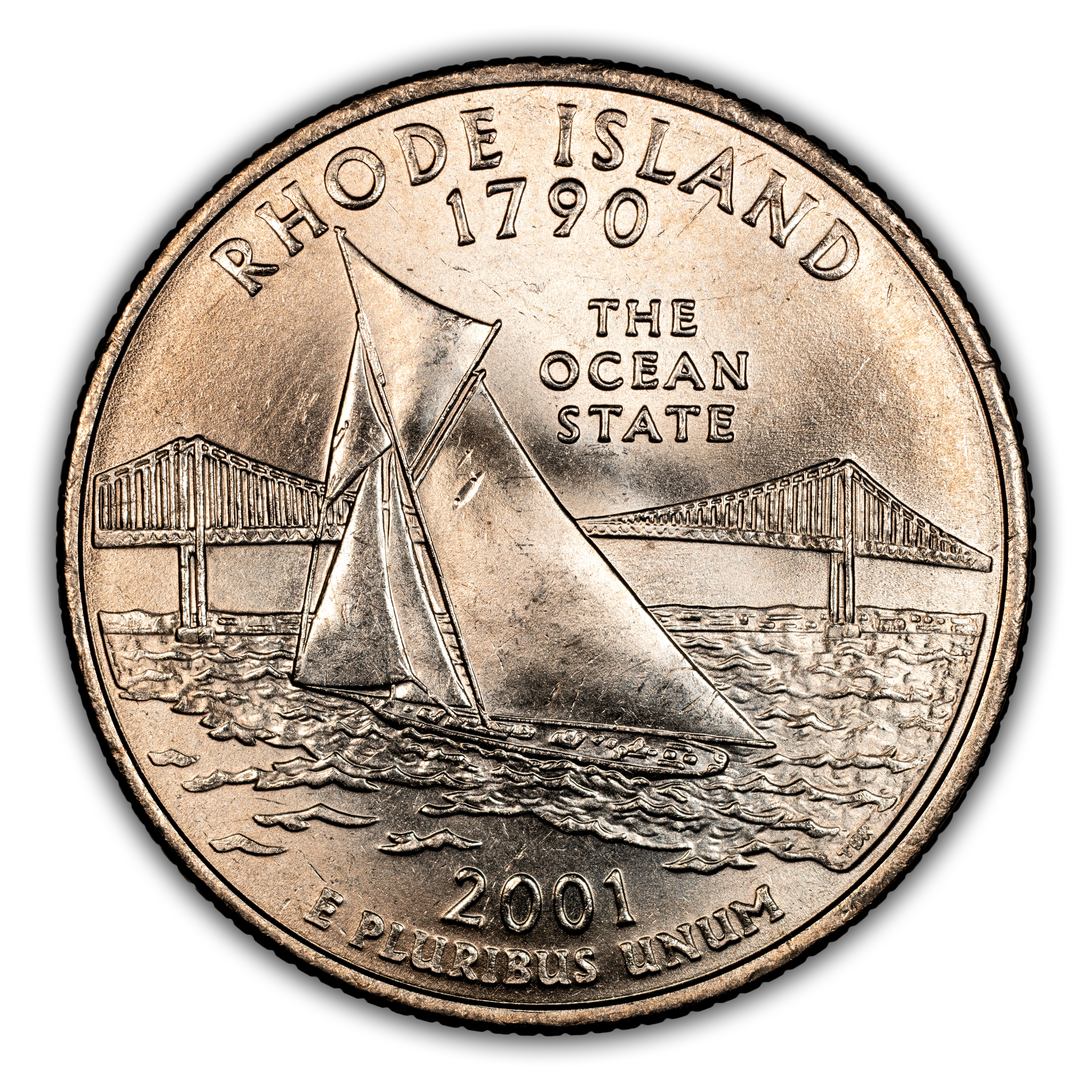 2001-D 25c Rhode Island MS