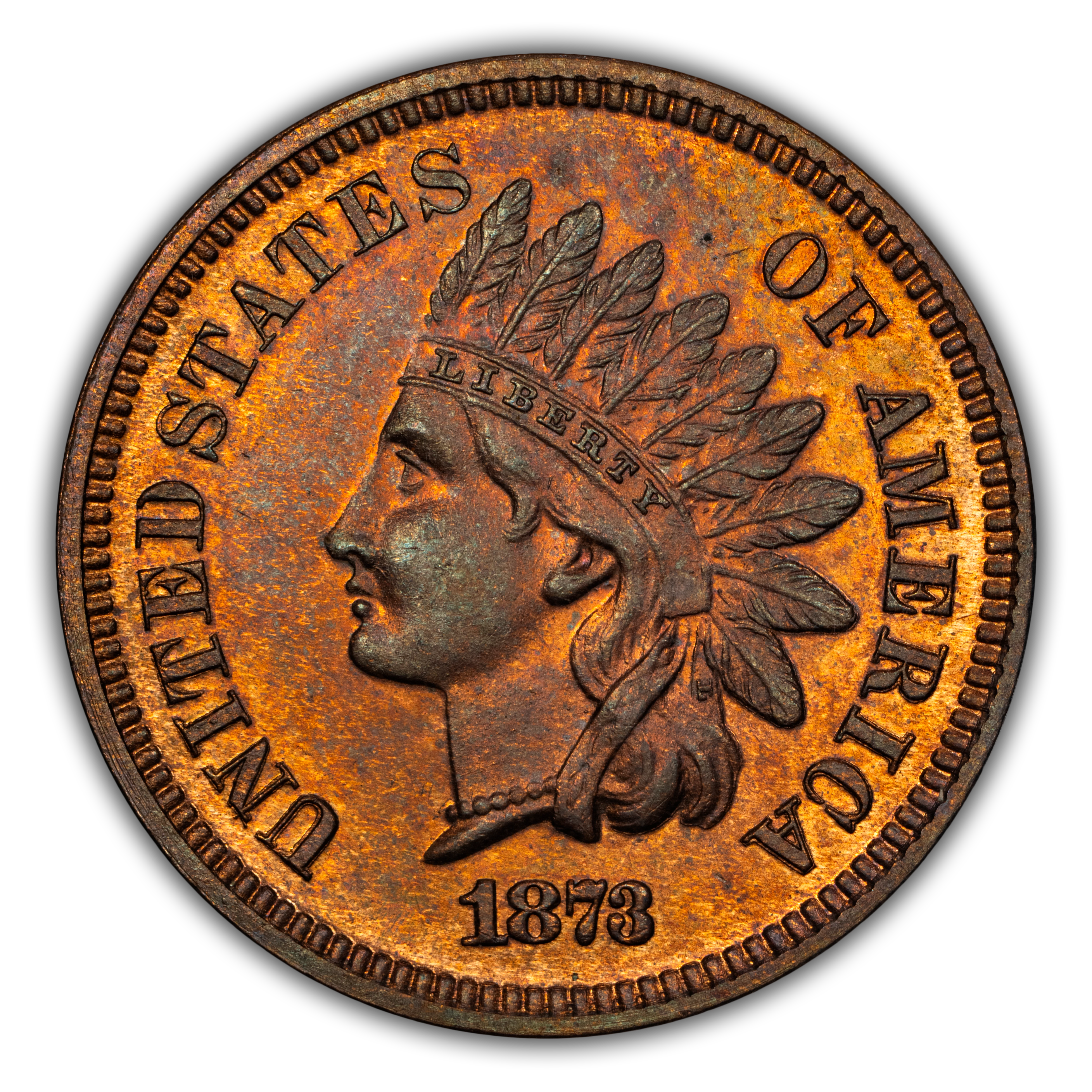 1873 1c Closed 3 PR RB