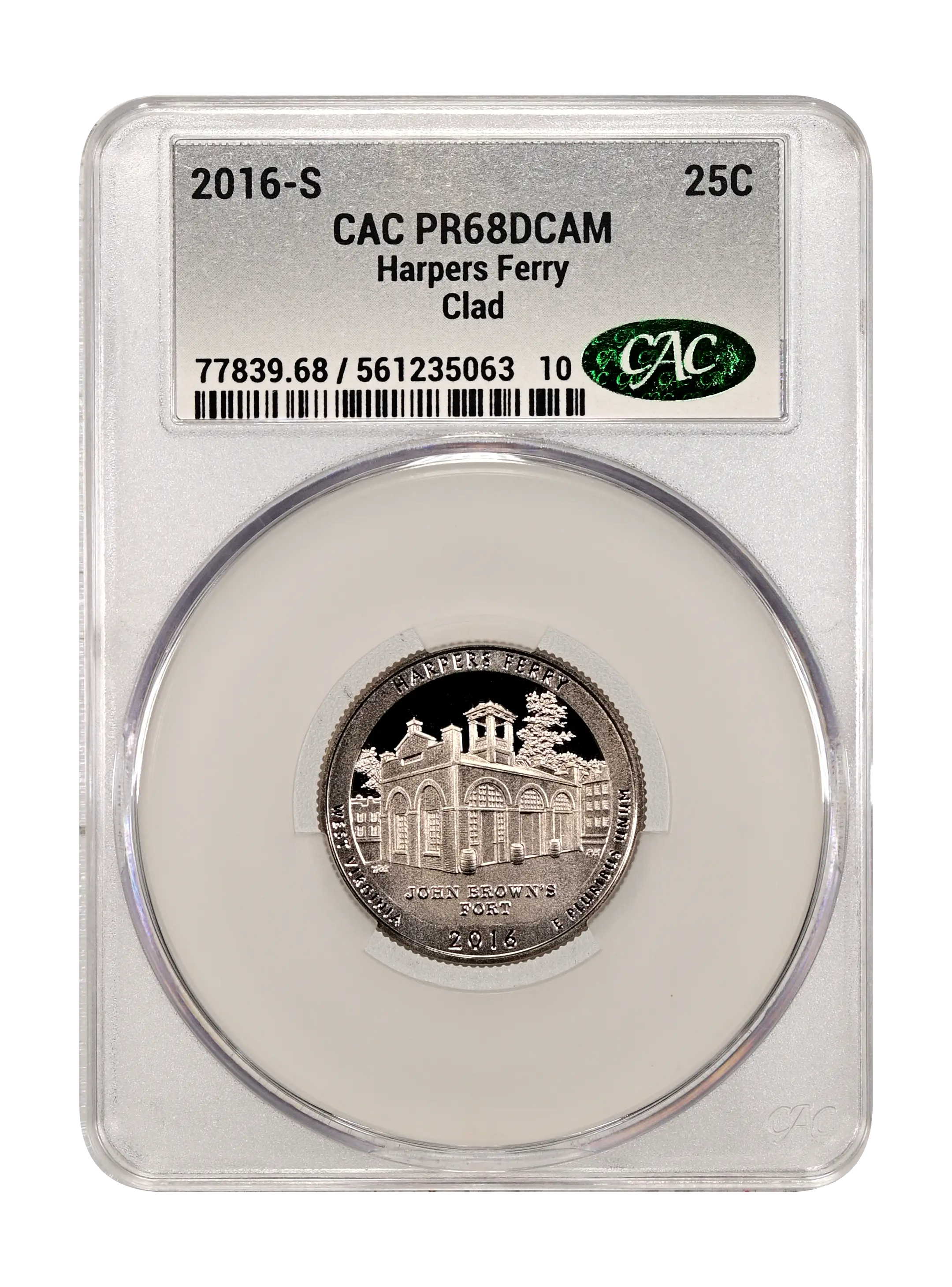 2016-S 25c Harpers Ferry, Clad PR DCAM