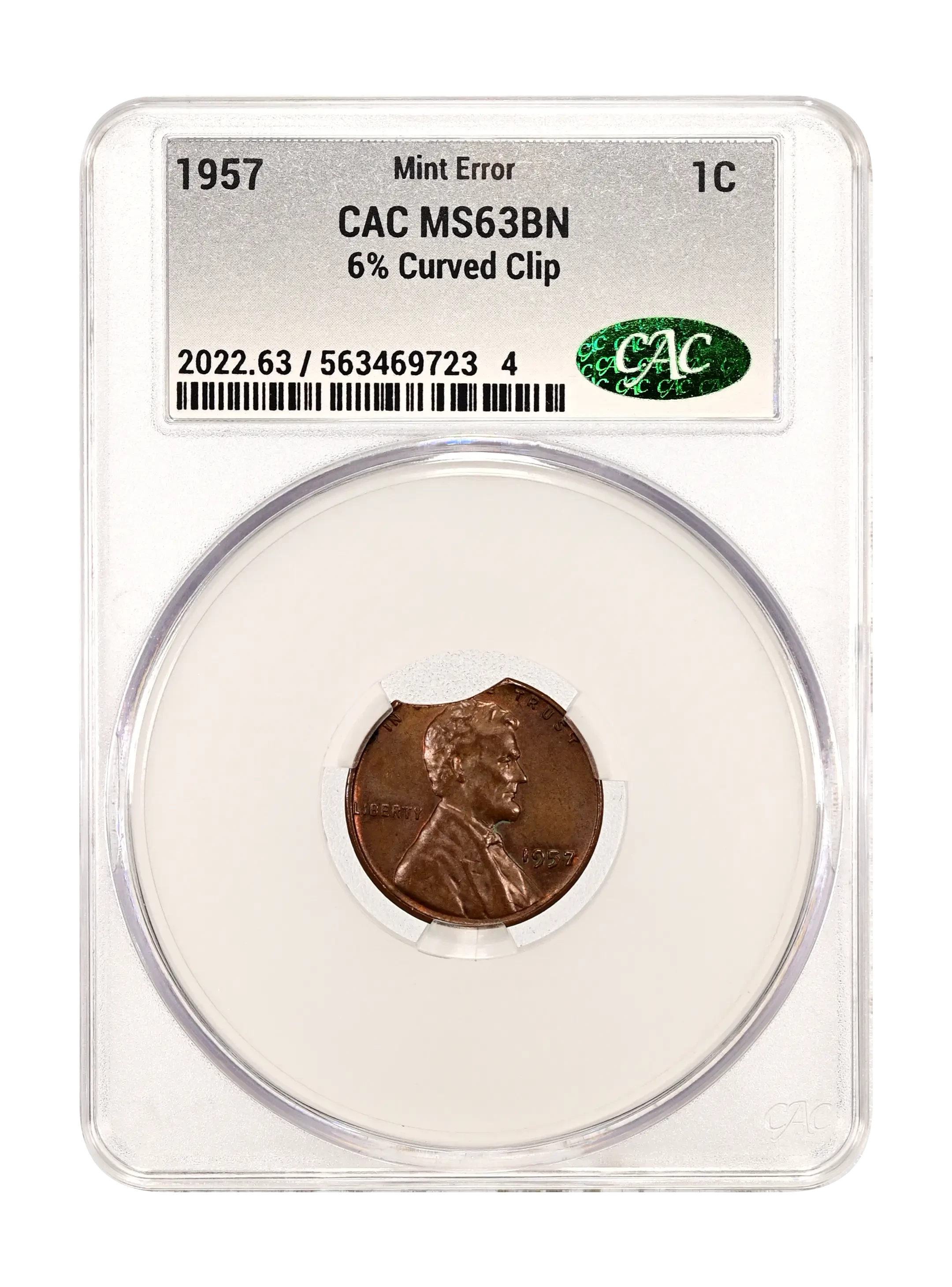 1957 Lincoln Cent Wheat Reverse Values & Prices | Greysheet