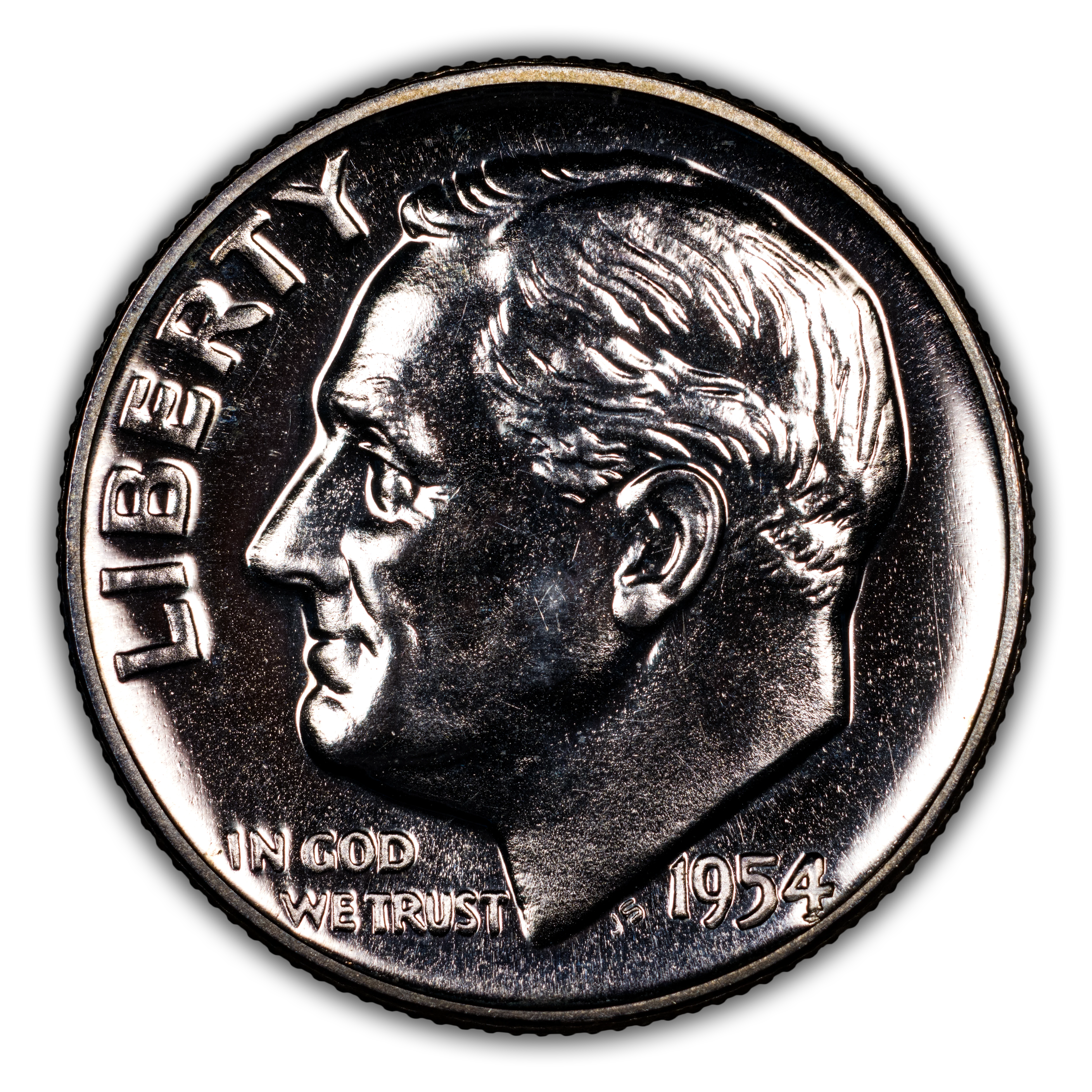 1954 10c Doubled Die Obverse, FS-101 PR