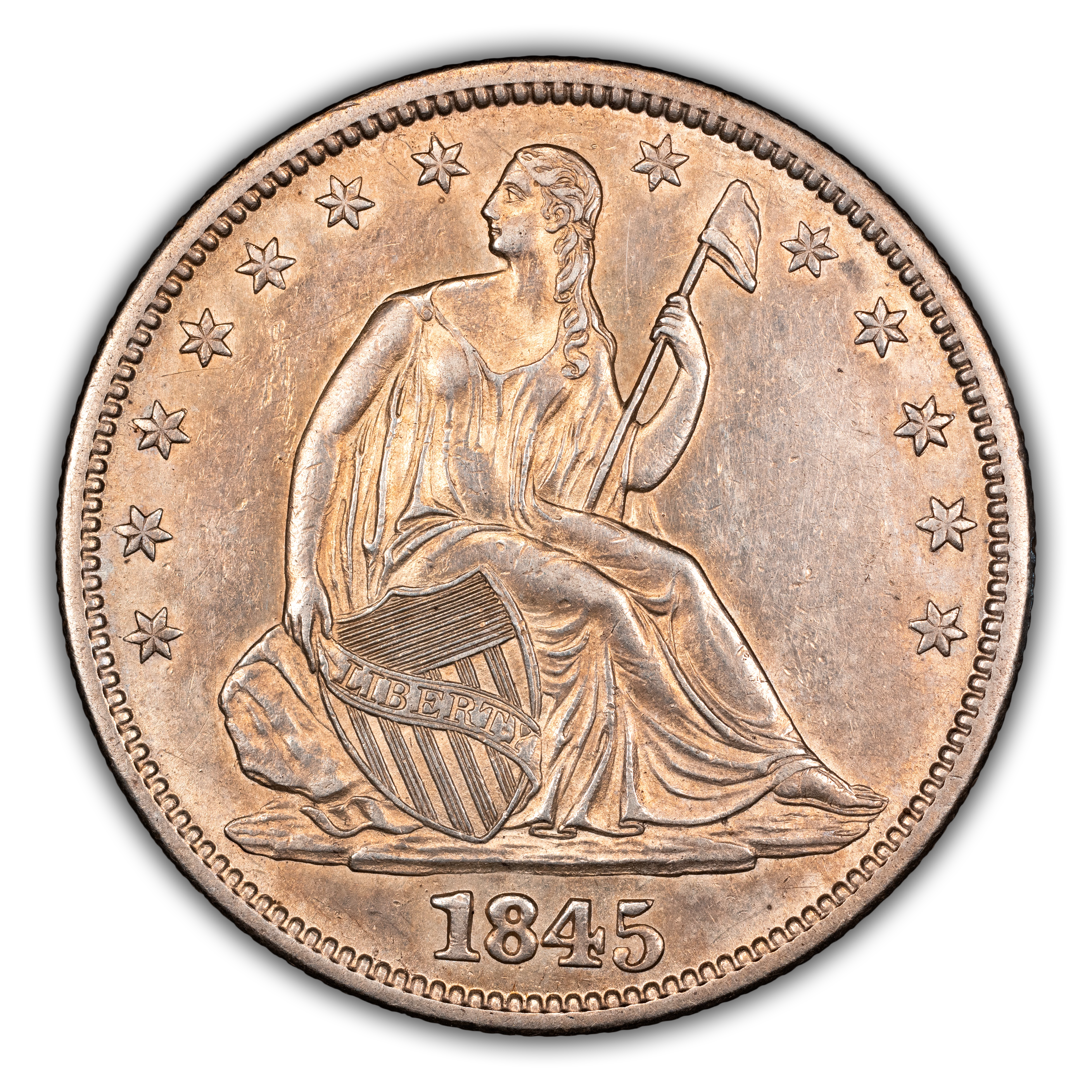 1845-O 50c MS