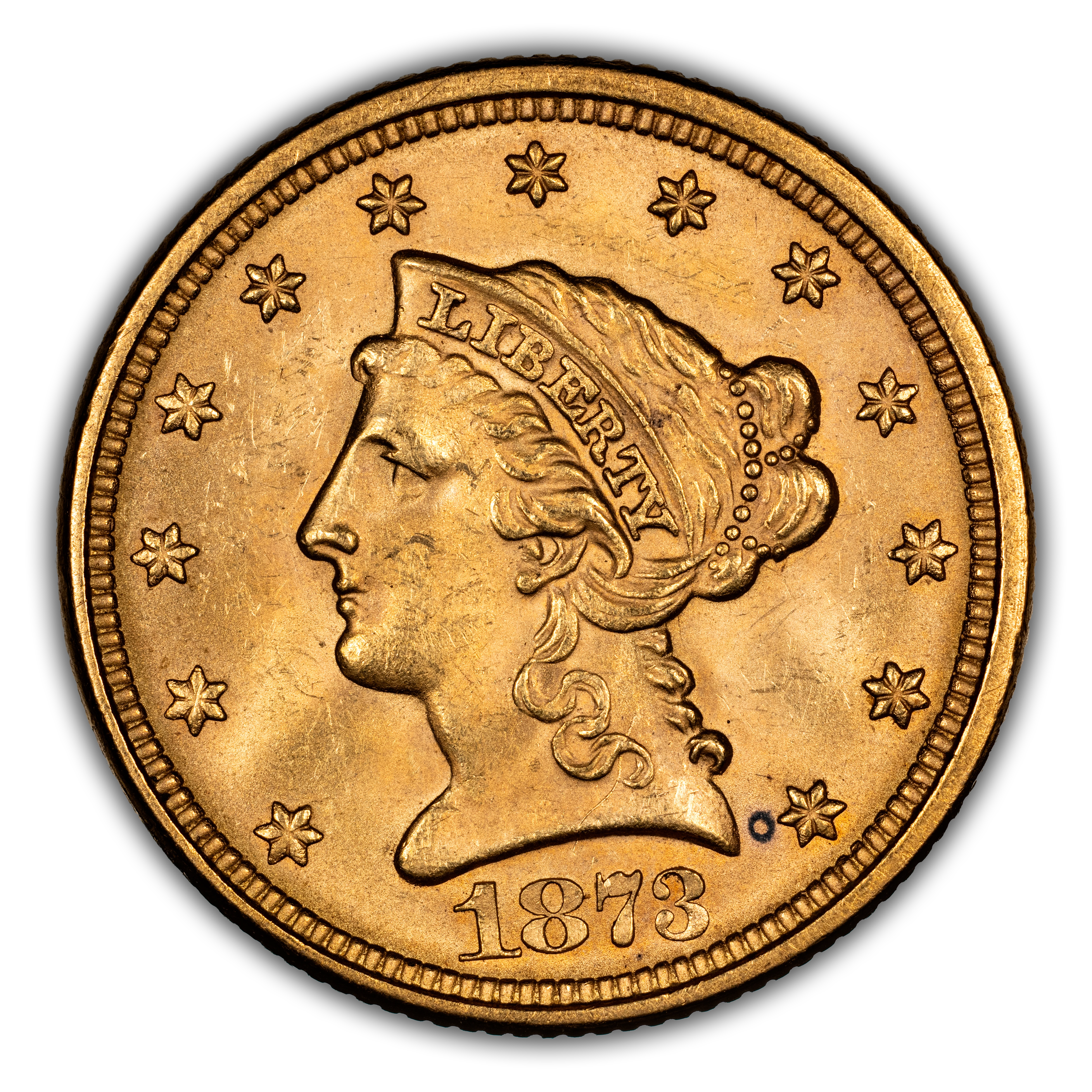 1873 $2 1/2 Closed 3 MS