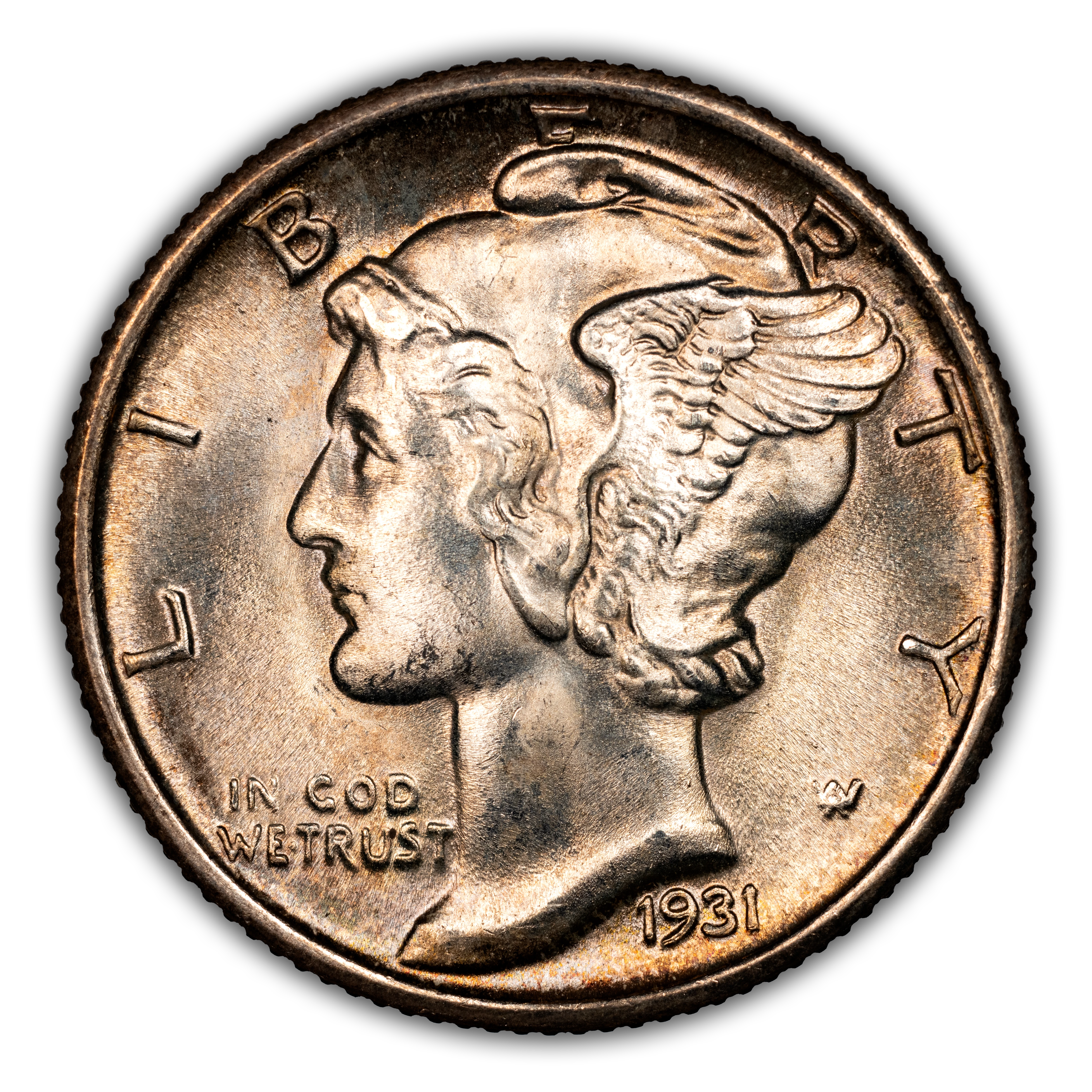 1931-S 10c Doubled Die Obverse, FS-101 MS FB