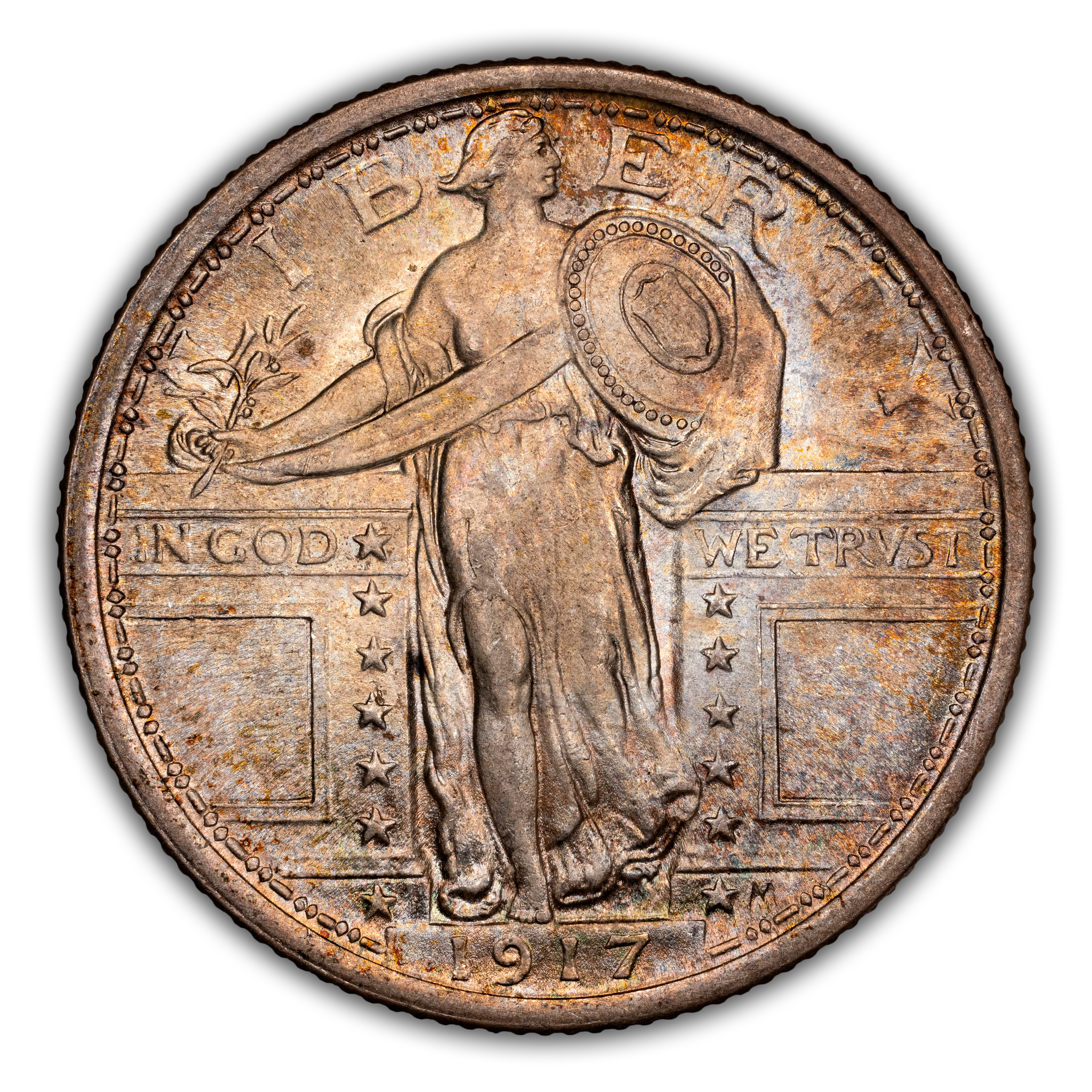 1917 25c Type 1 MS FH