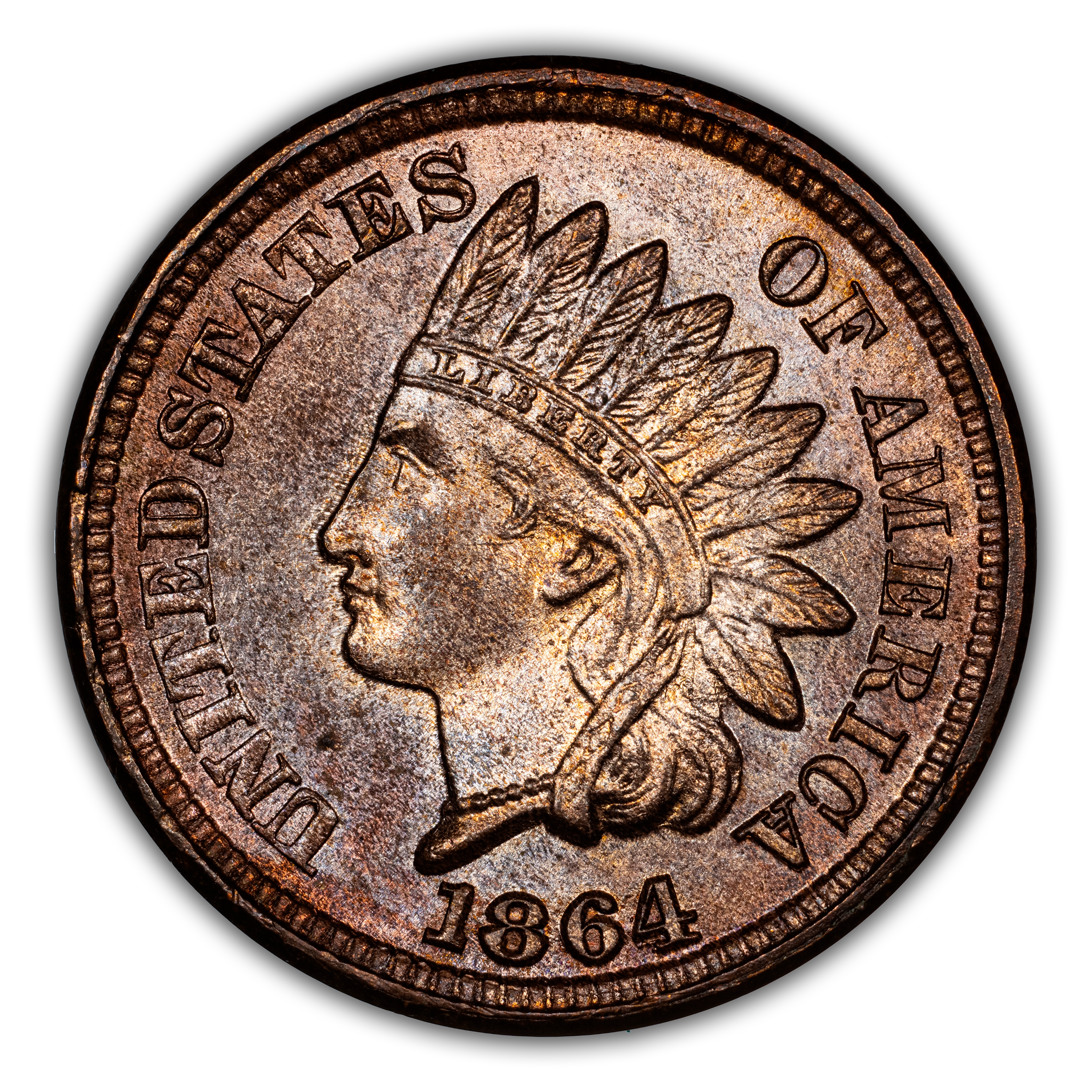 1864 P1c Copper, J-356a MS RB