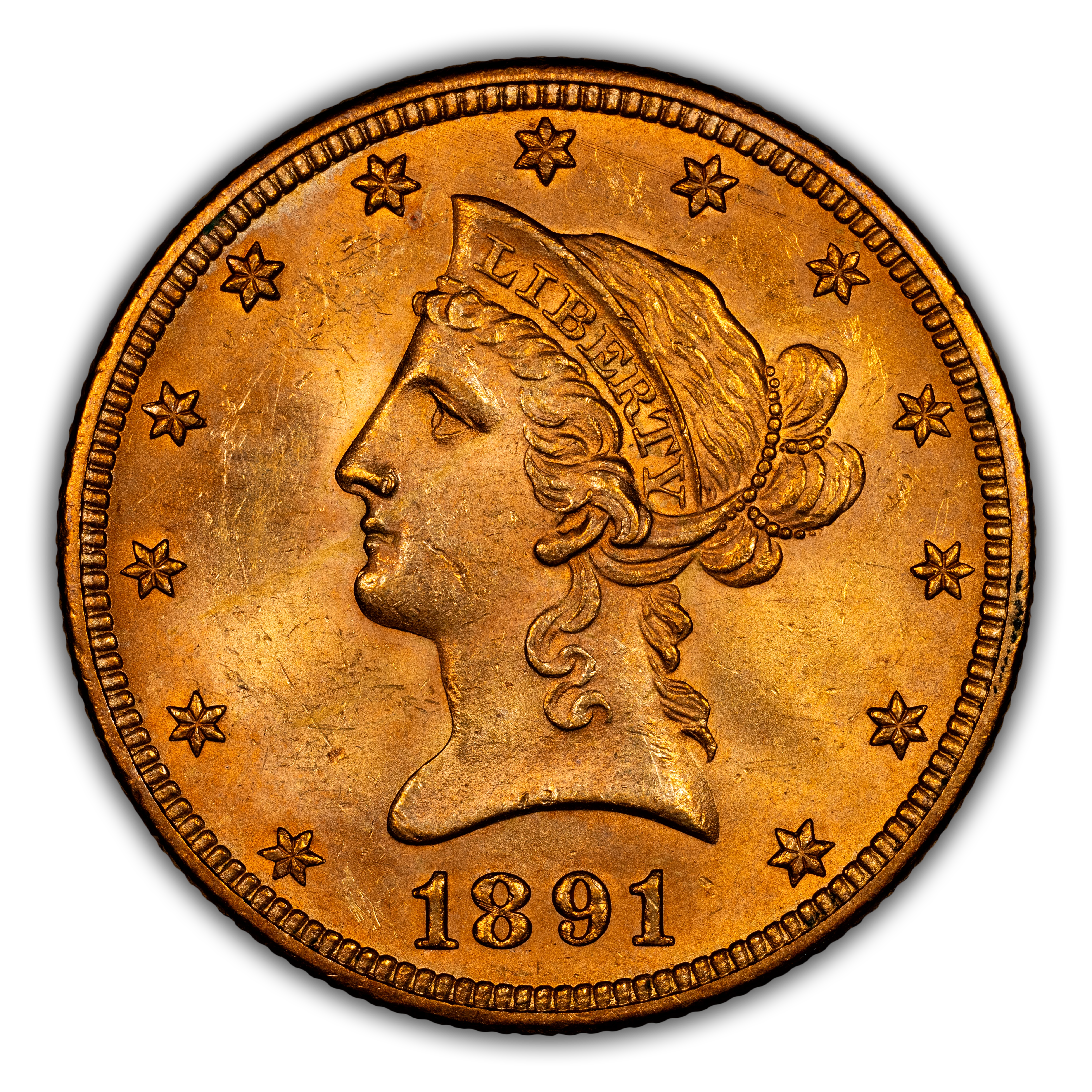 1891 $10 MS