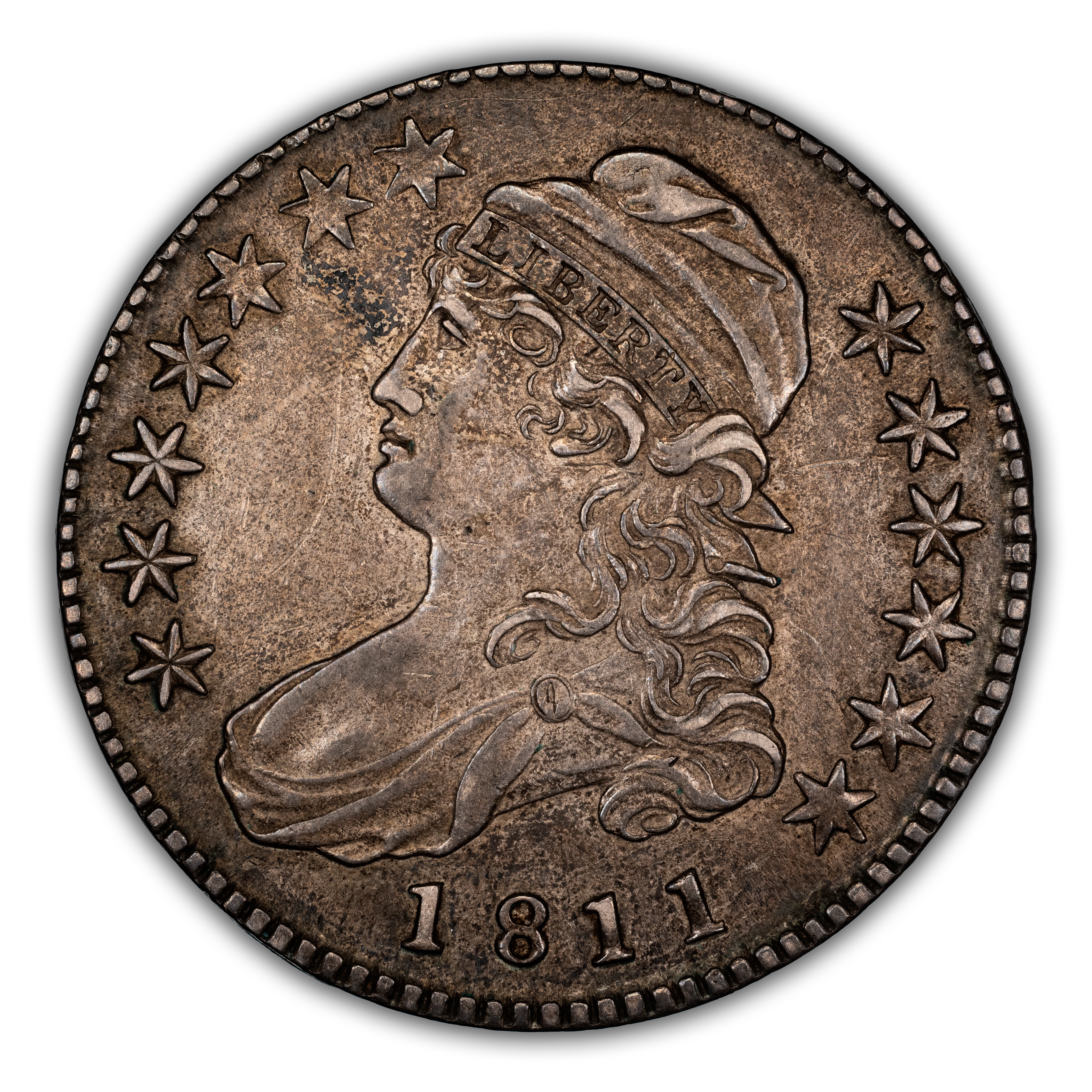 1811 50c Small 8, O-105 MS