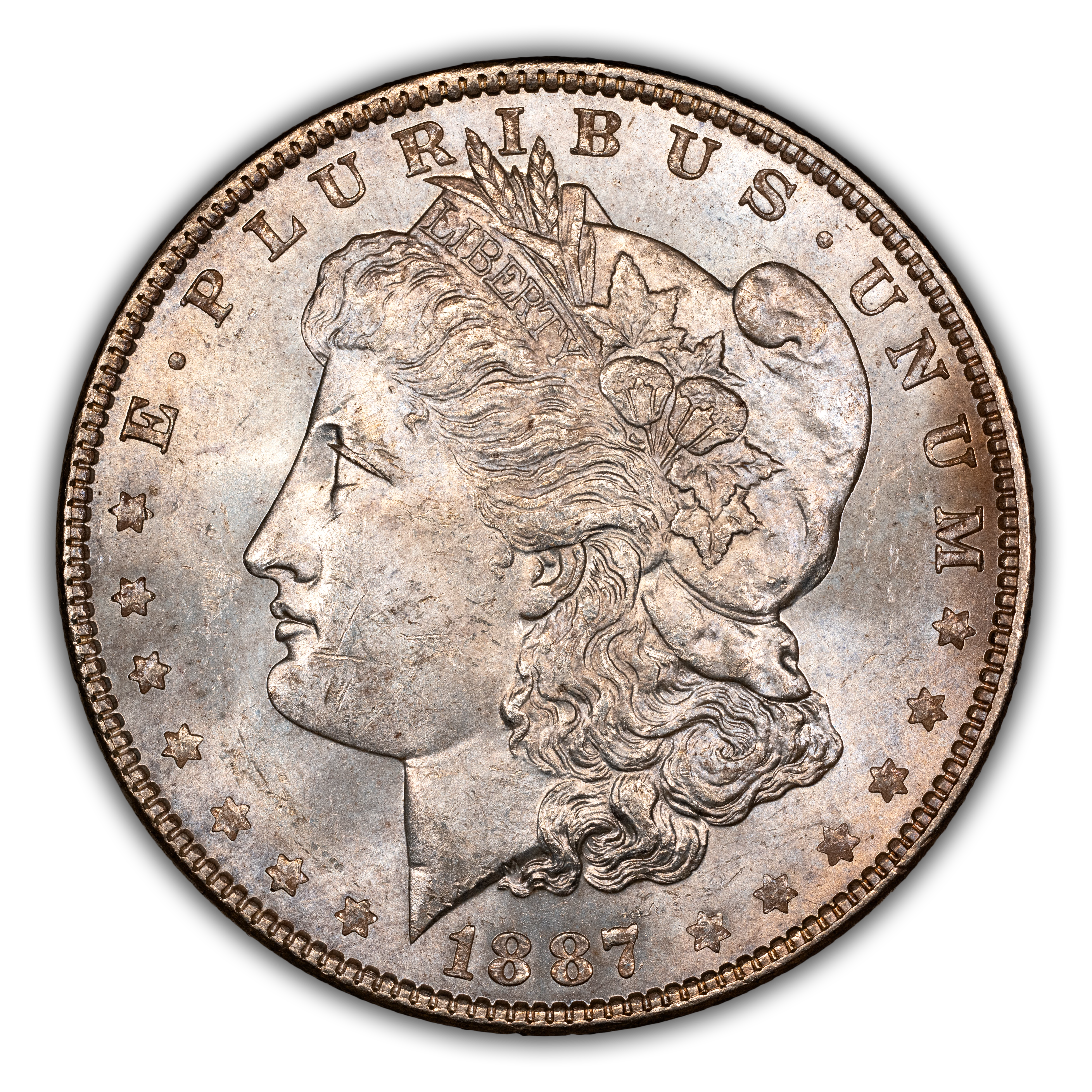 1887/6 $1 Overdate, VAM-2 MS