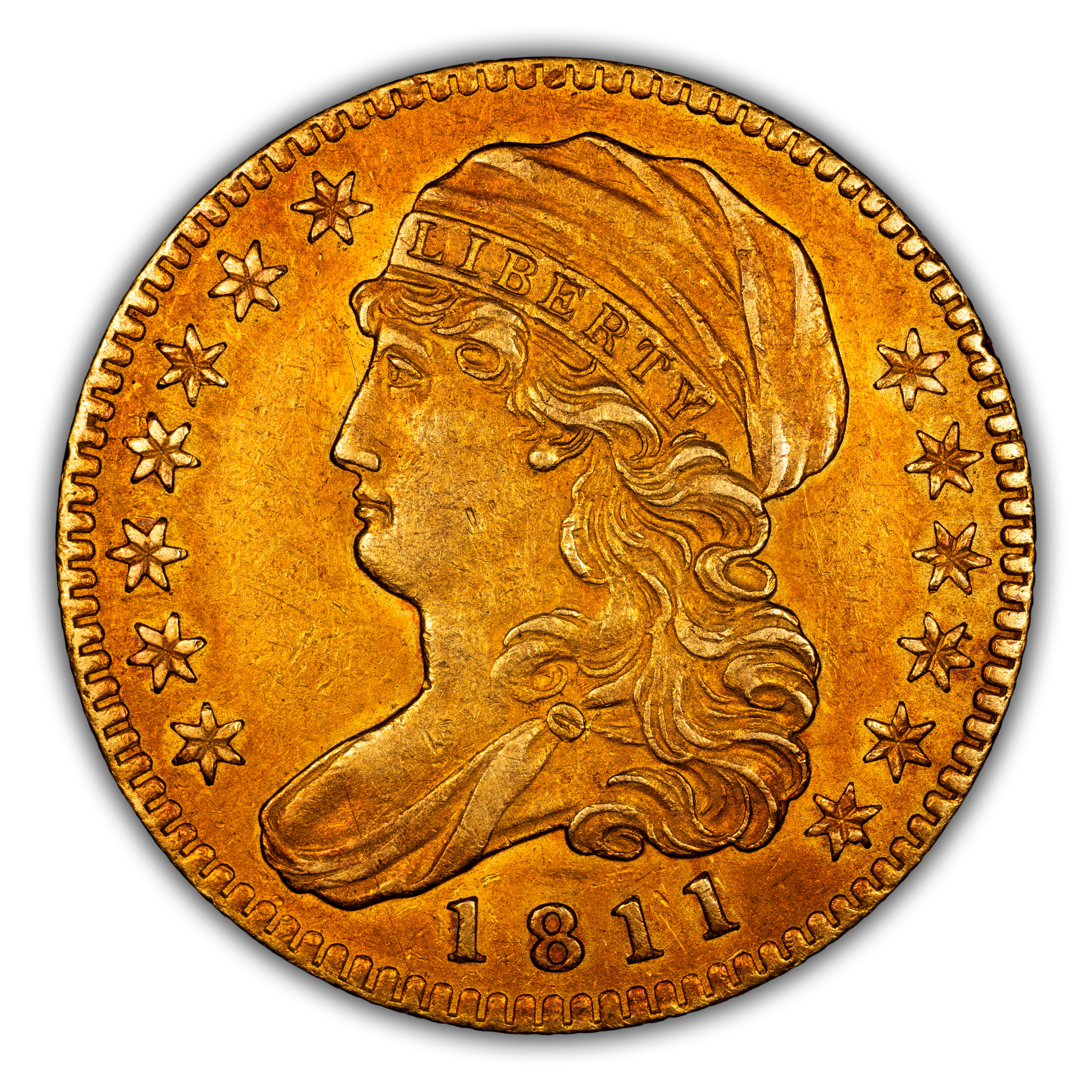 1811 $5 Tall 5, BD-1 MS