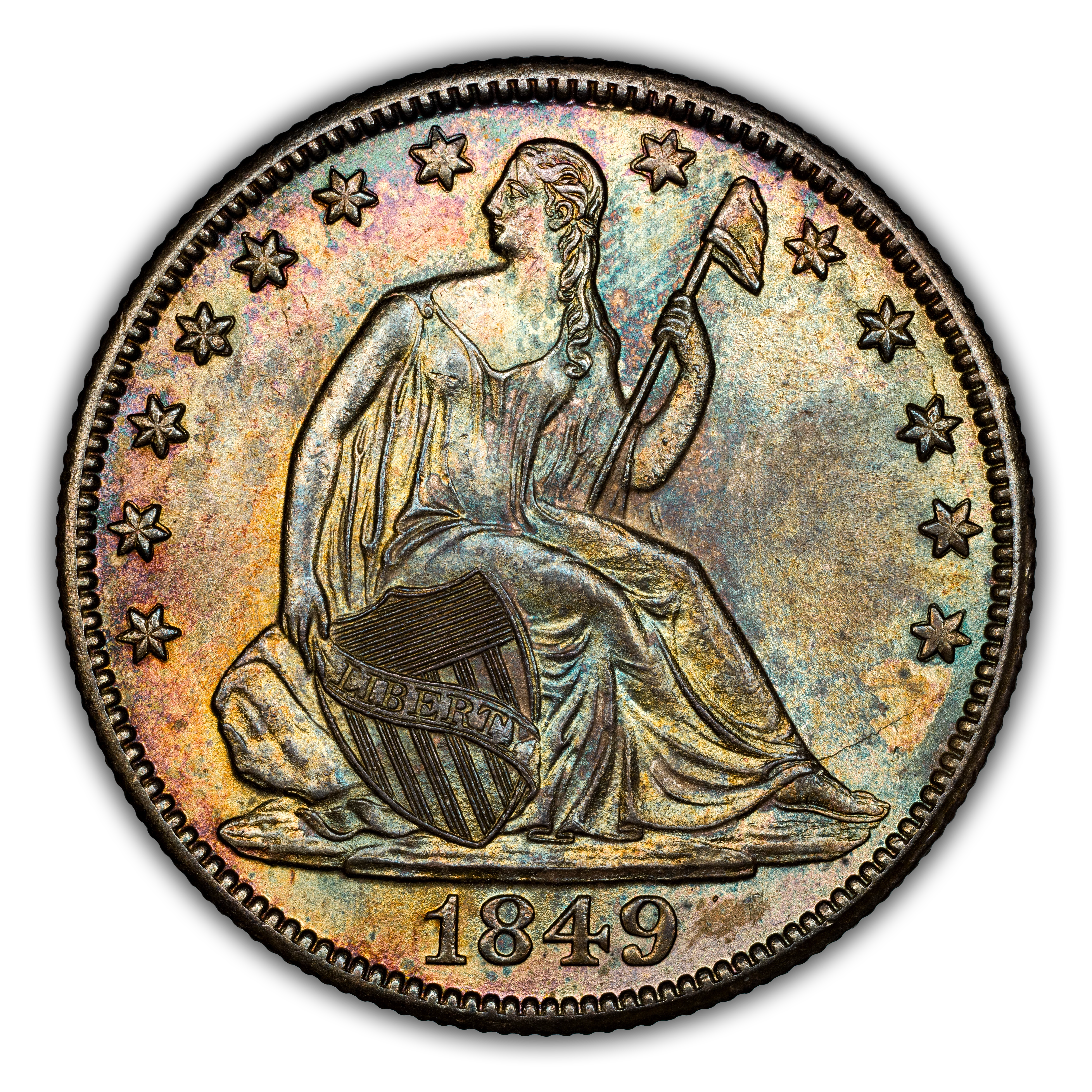1849-O 50c MS
