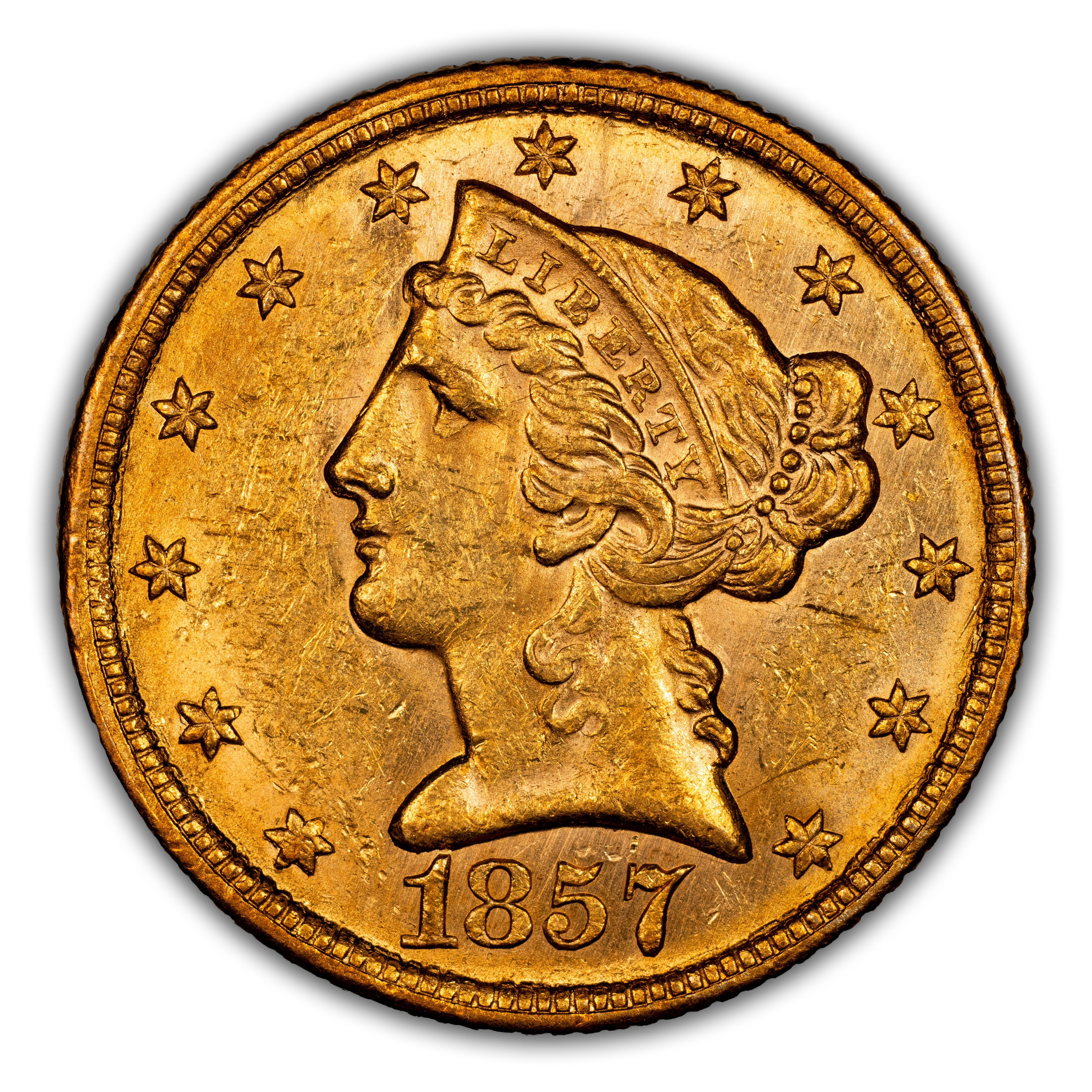 1857-C $5 MS