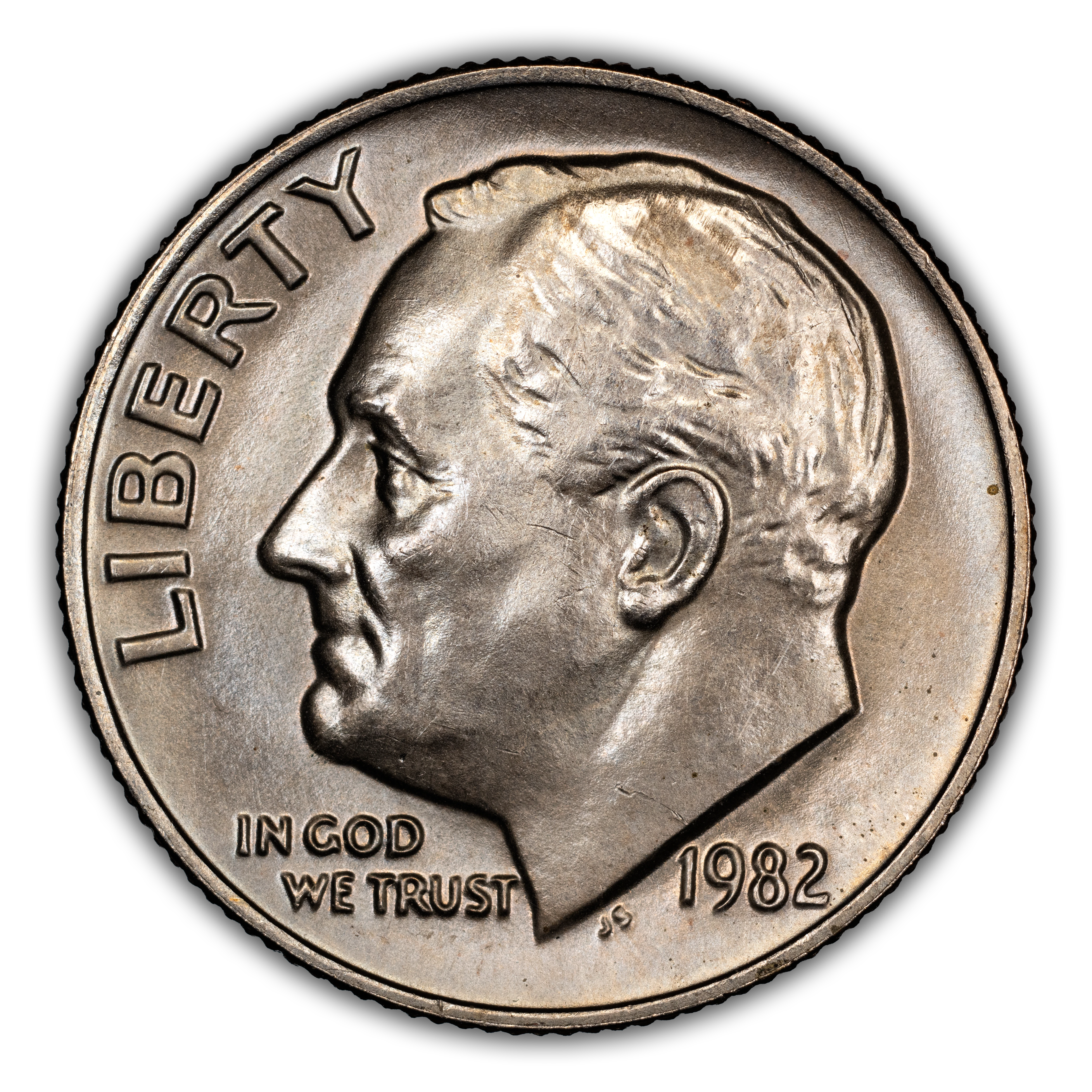 1982 No P 10c Strong Rims MS