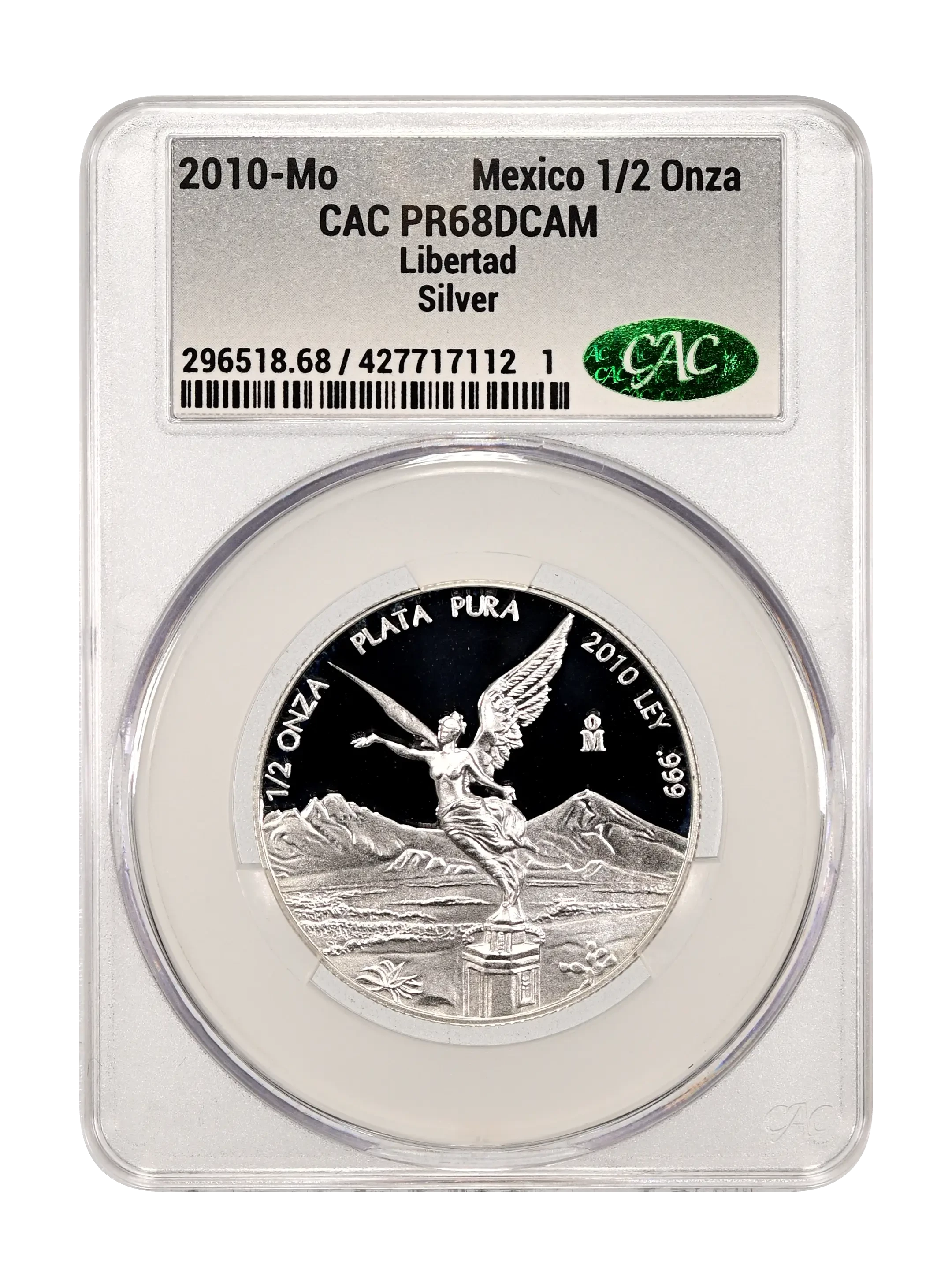 Mexico 2008 Silver 1/2 Onza Libertad, Proof Coin Values & Prices
