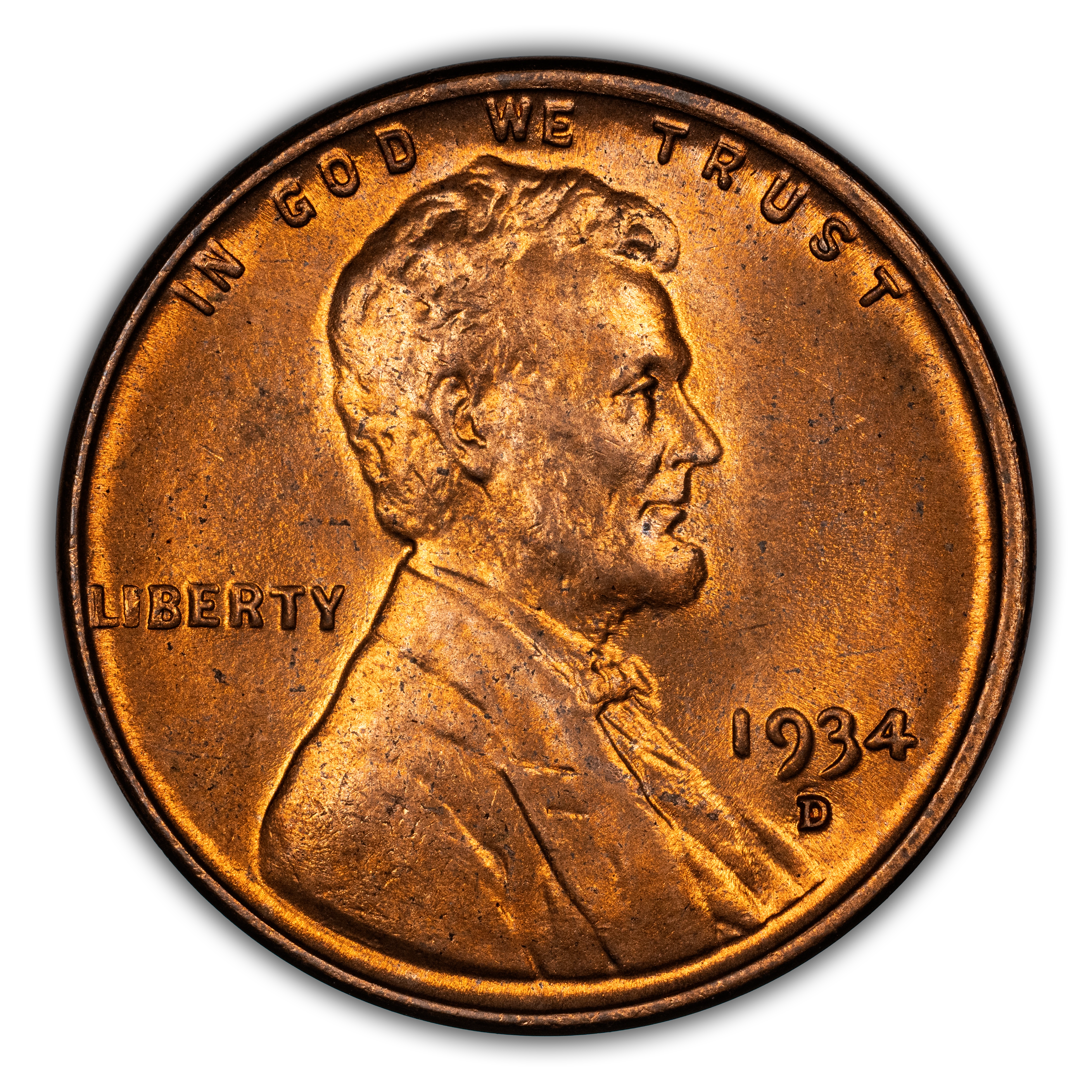 1934-D 1c Doubled Die Obverse, FS-101 MS RD