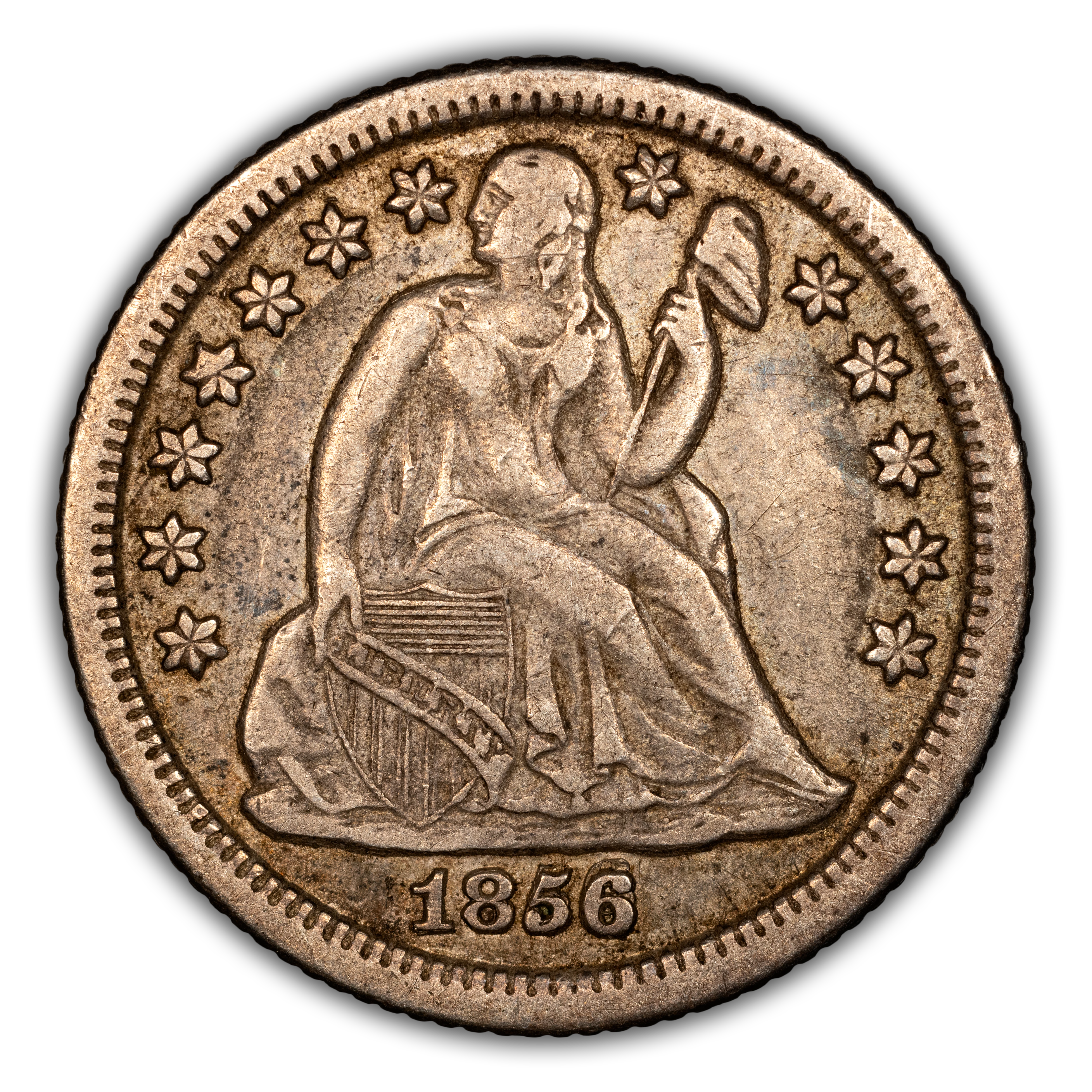1856-O 10c MS