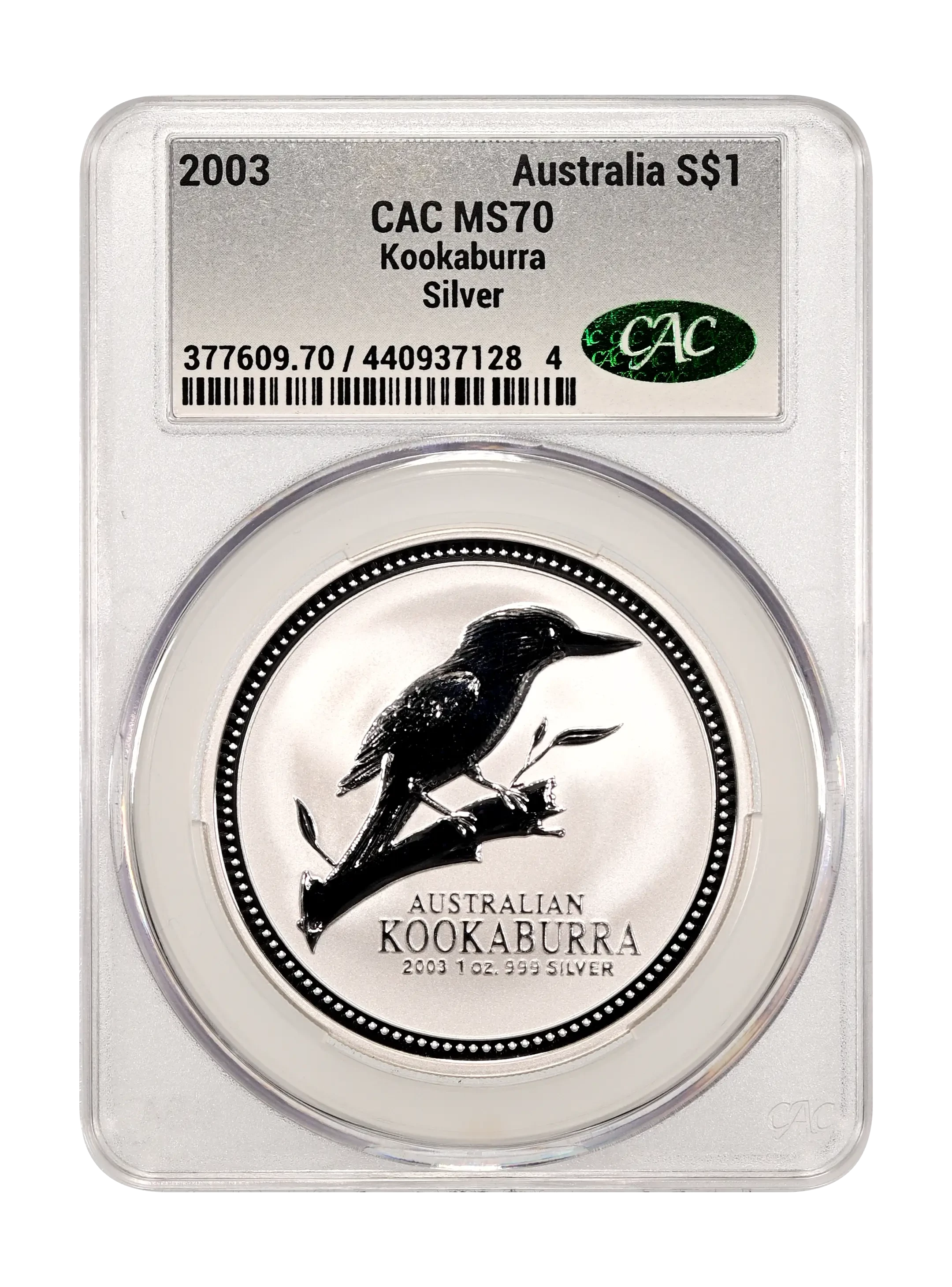 Australia 2003 $1 Kookaburra, 1 Ounce Silver Coin Values & Prices