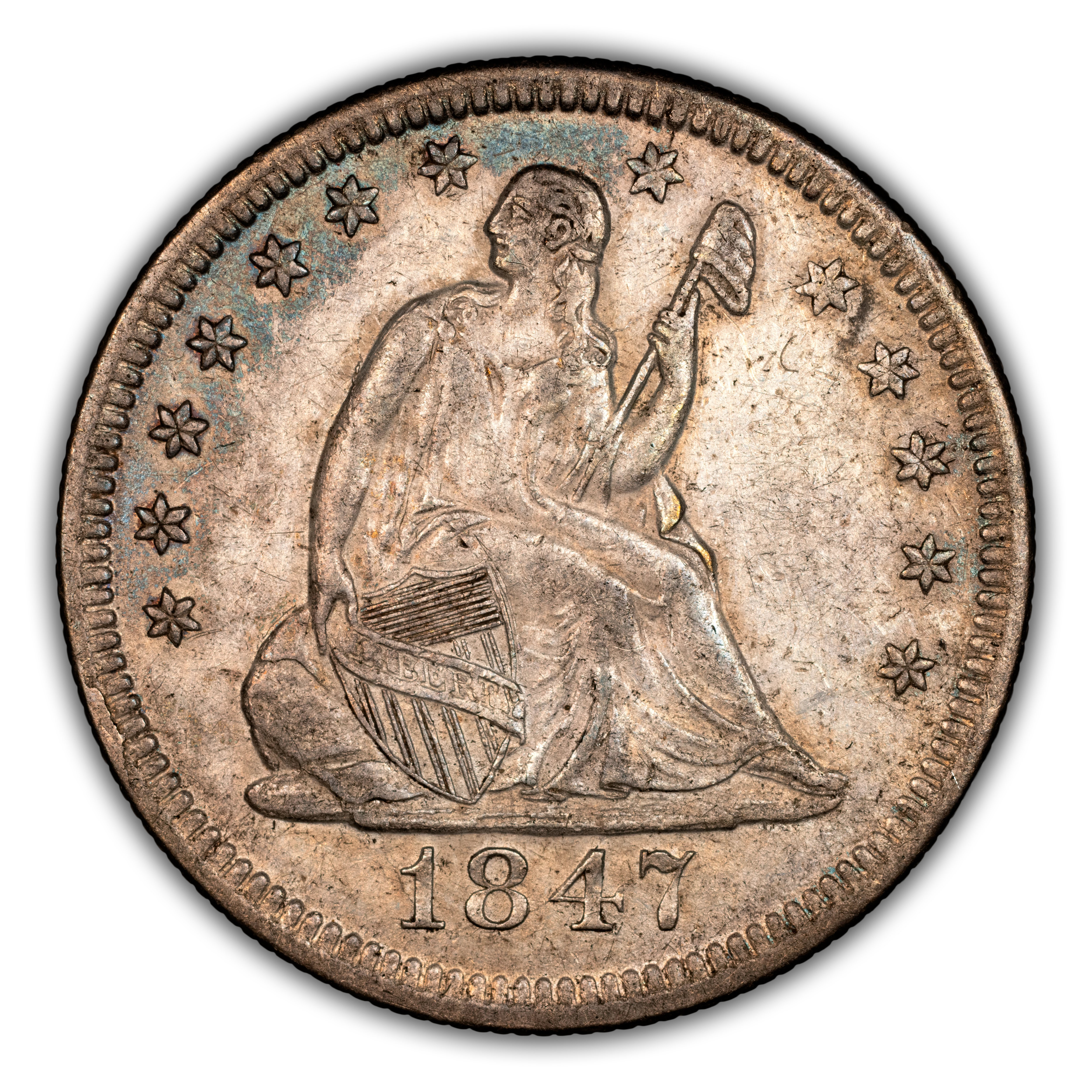 1847-O 25c MS