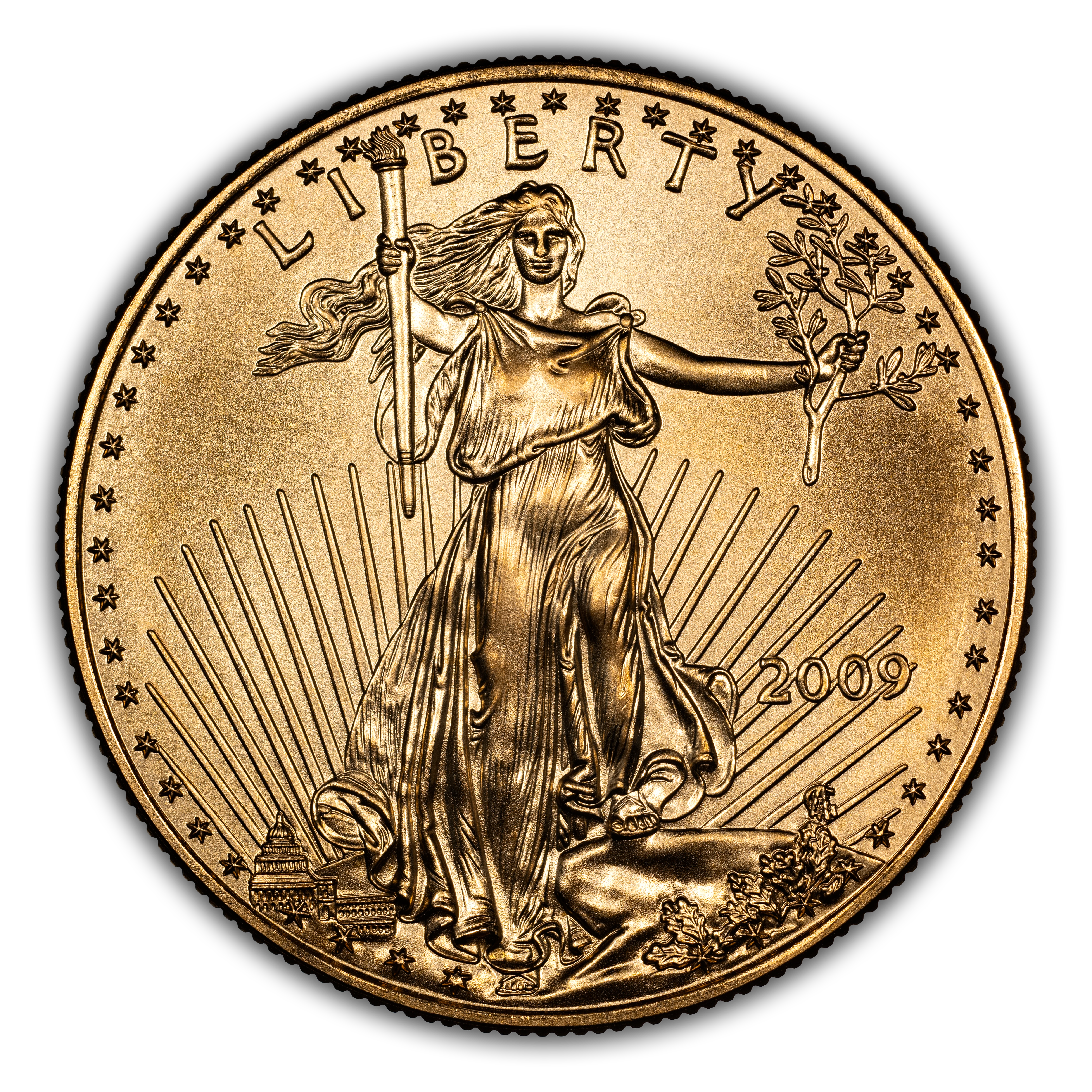 2009 G$50 Gold Eagle MS