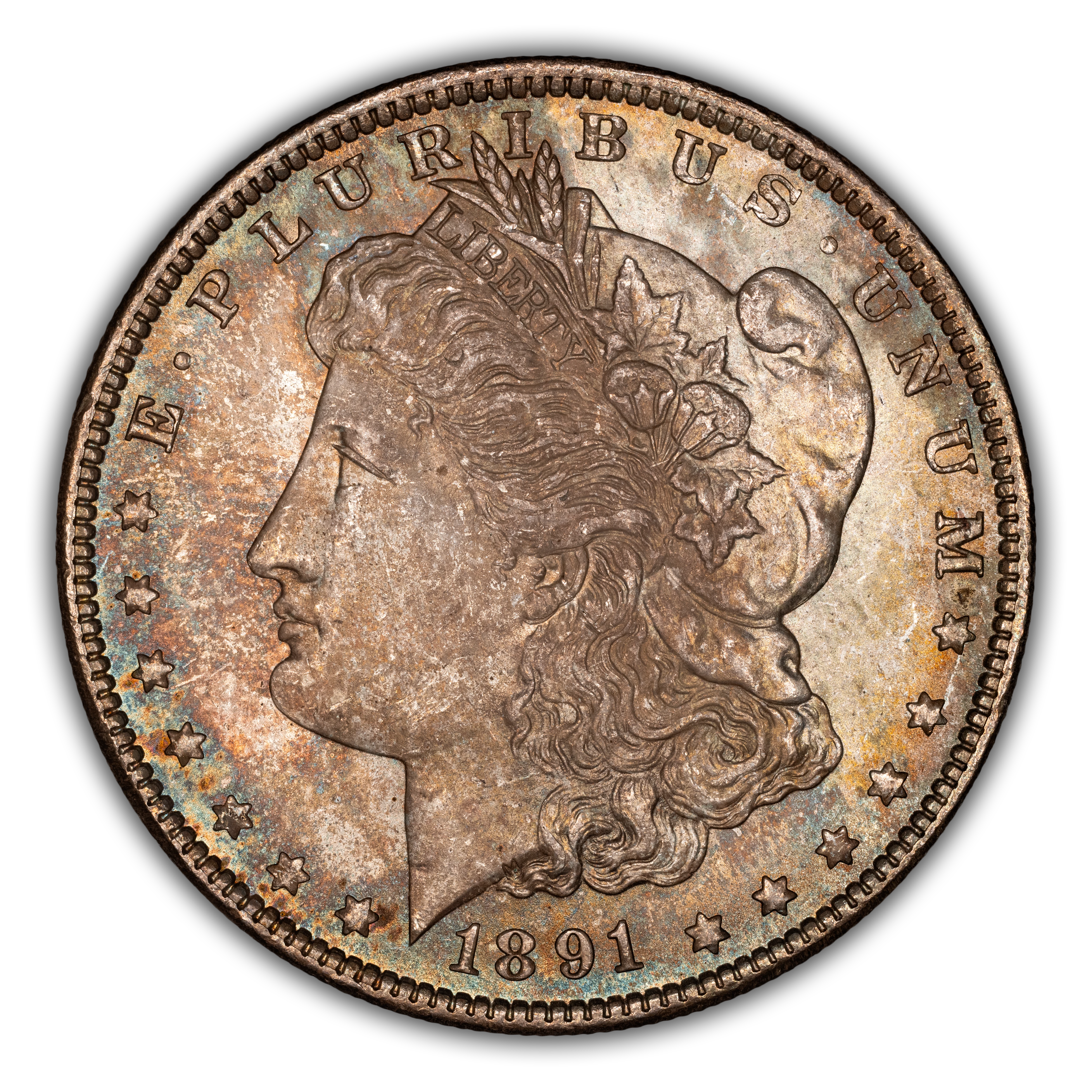 1891 $1 Doubled Ear, VAM-2 MS