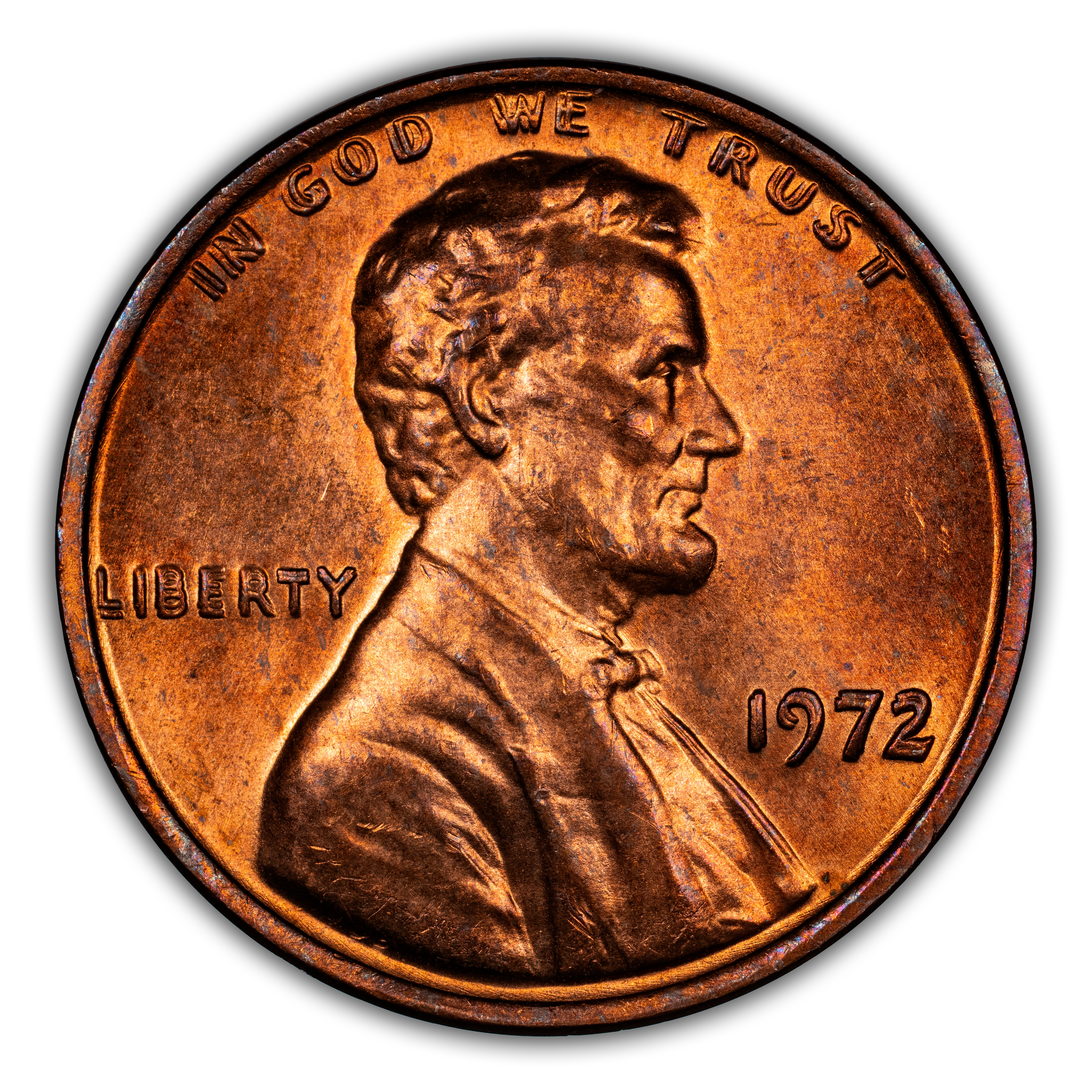 1972 1c Doubled Die Obverse, FS-101 MS RD