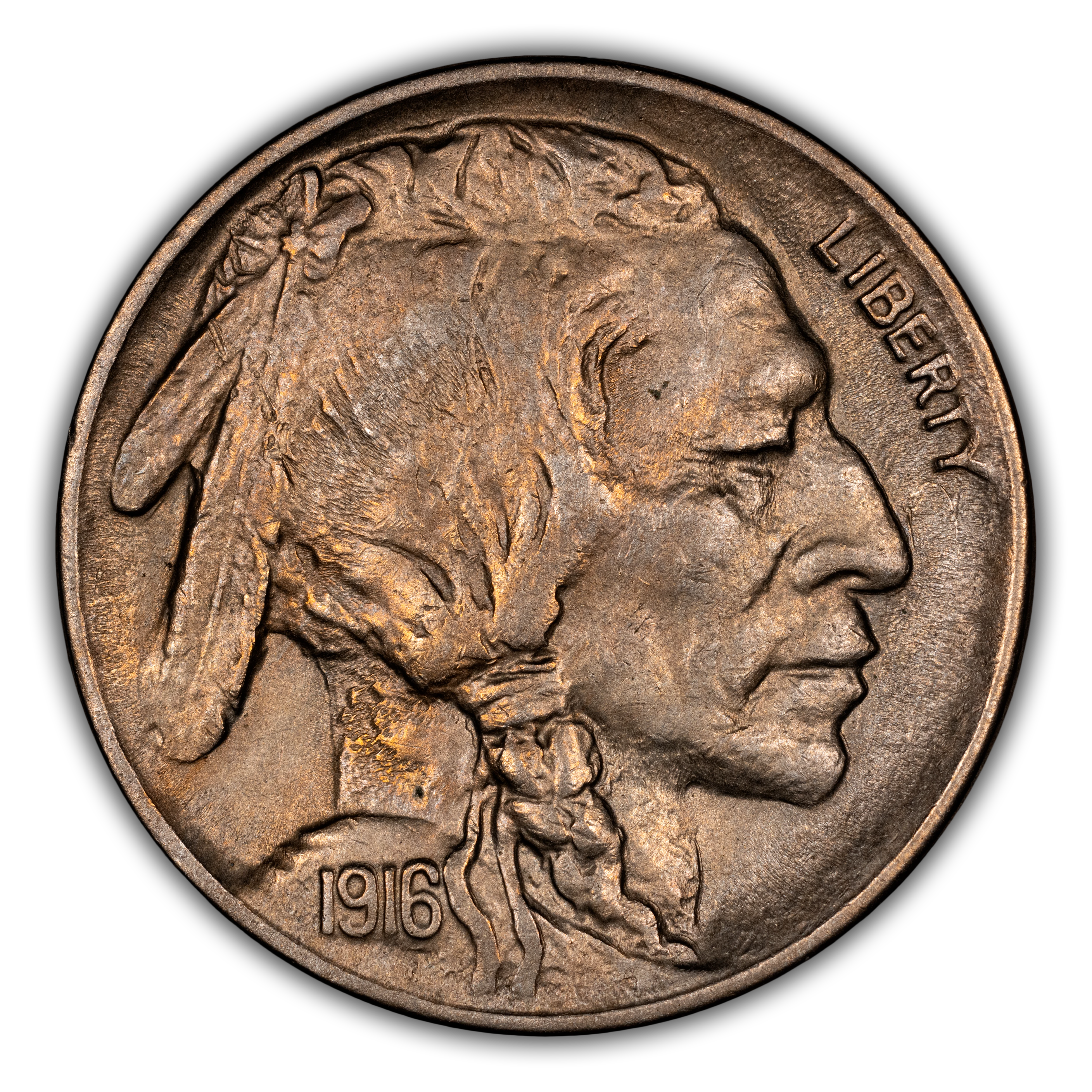 1916 5c 2 Feathers, FS-402 MS