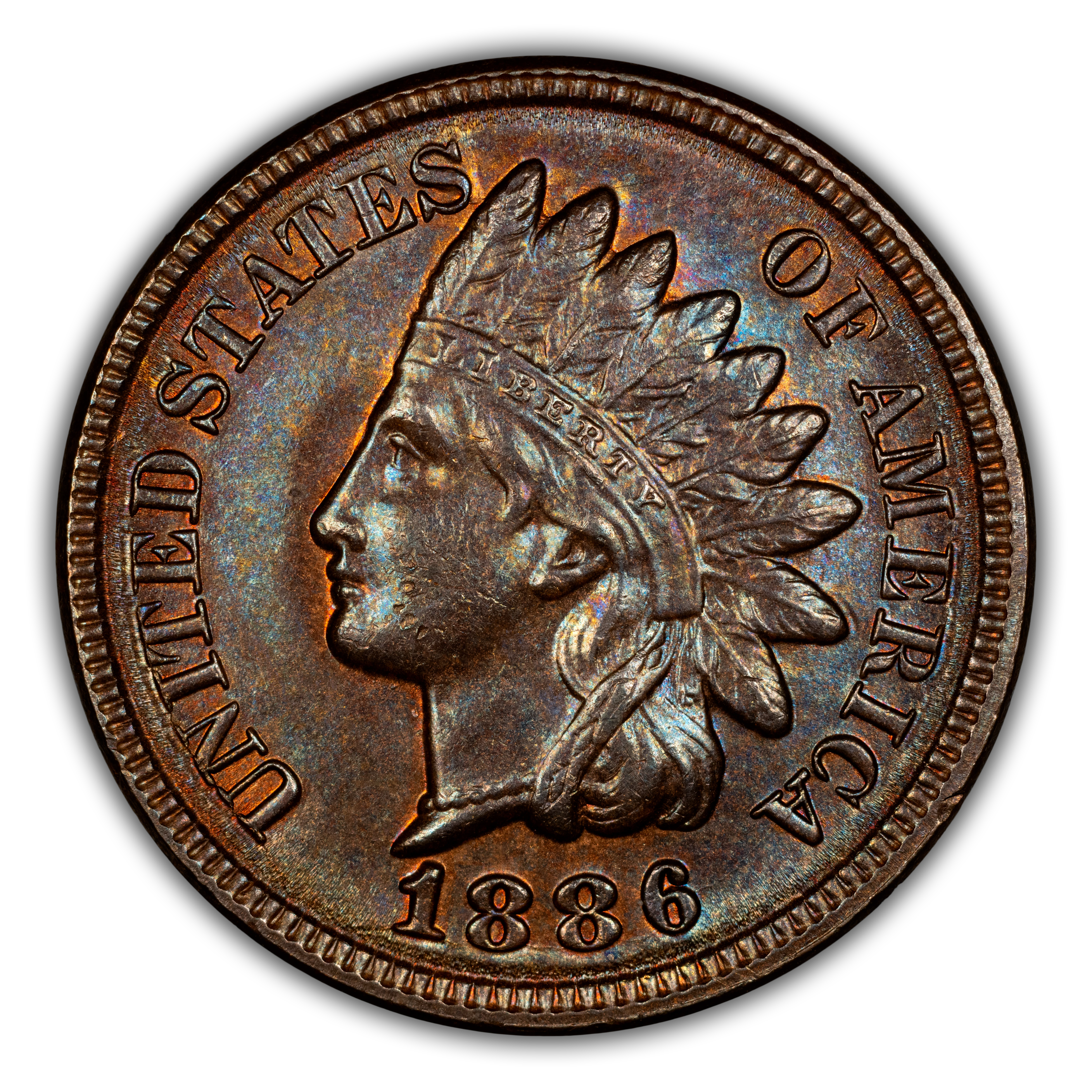 1886 1c Type 2 MS BN